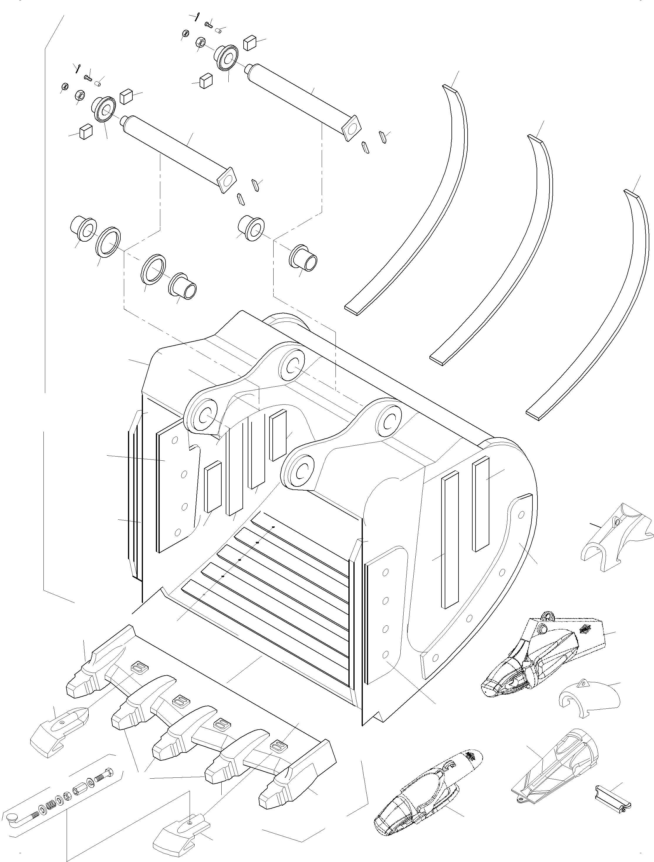 Wear plate inside 933 563 40 KOMATSU