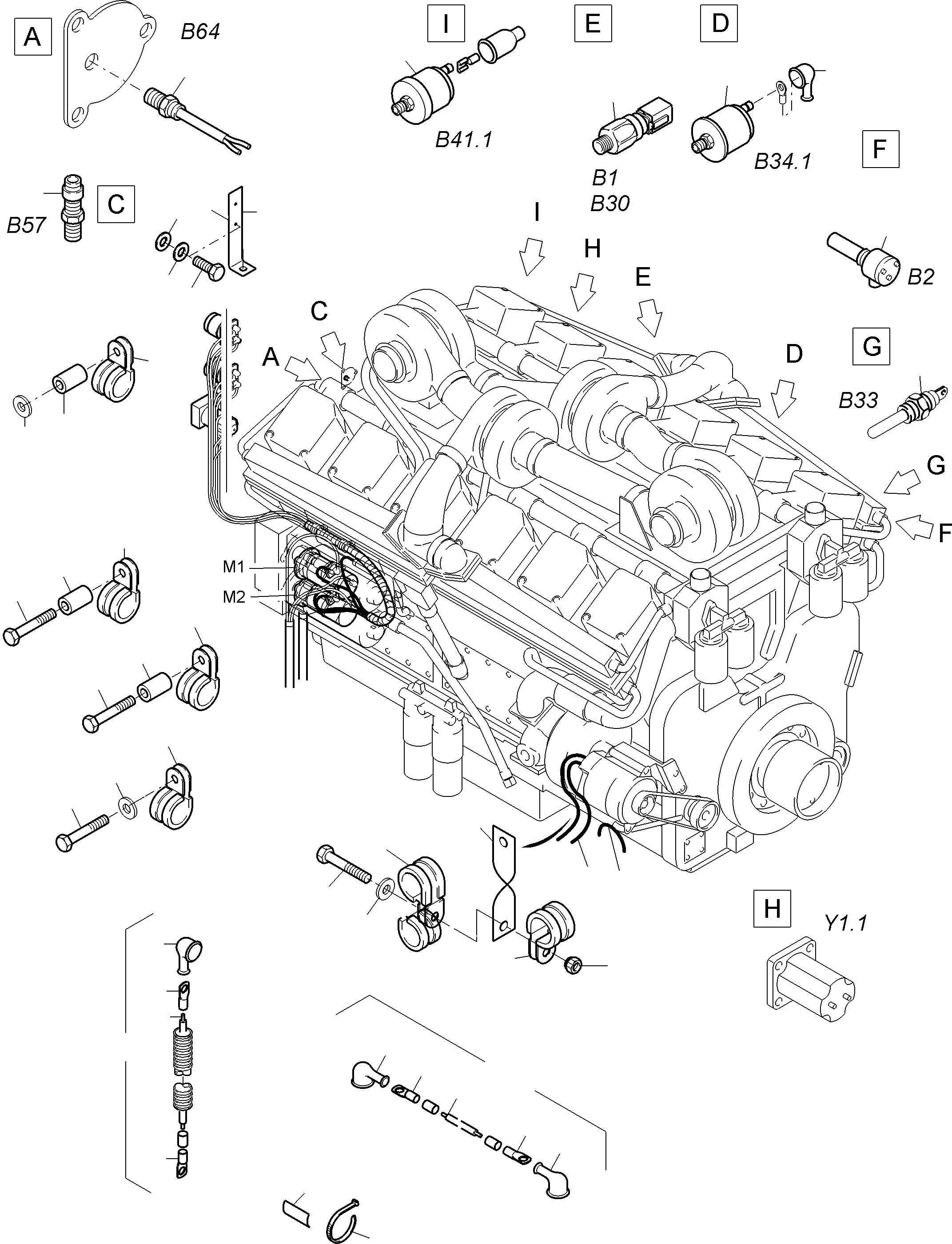 Harness 3M1-S/3K2A.30G 990 692 40 KOMATSU
