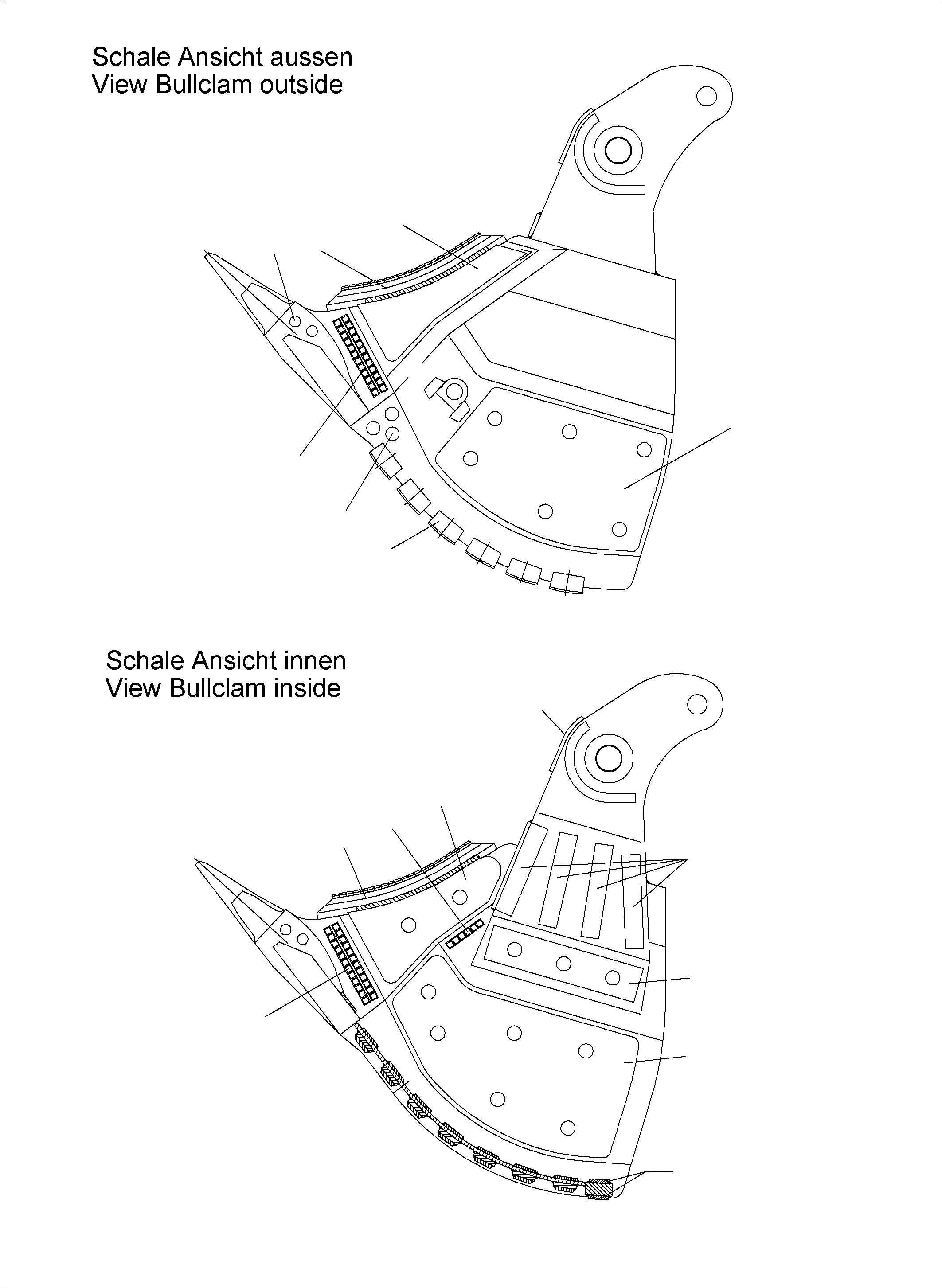Bucket heel shroud 967 730 40 KOMATSU