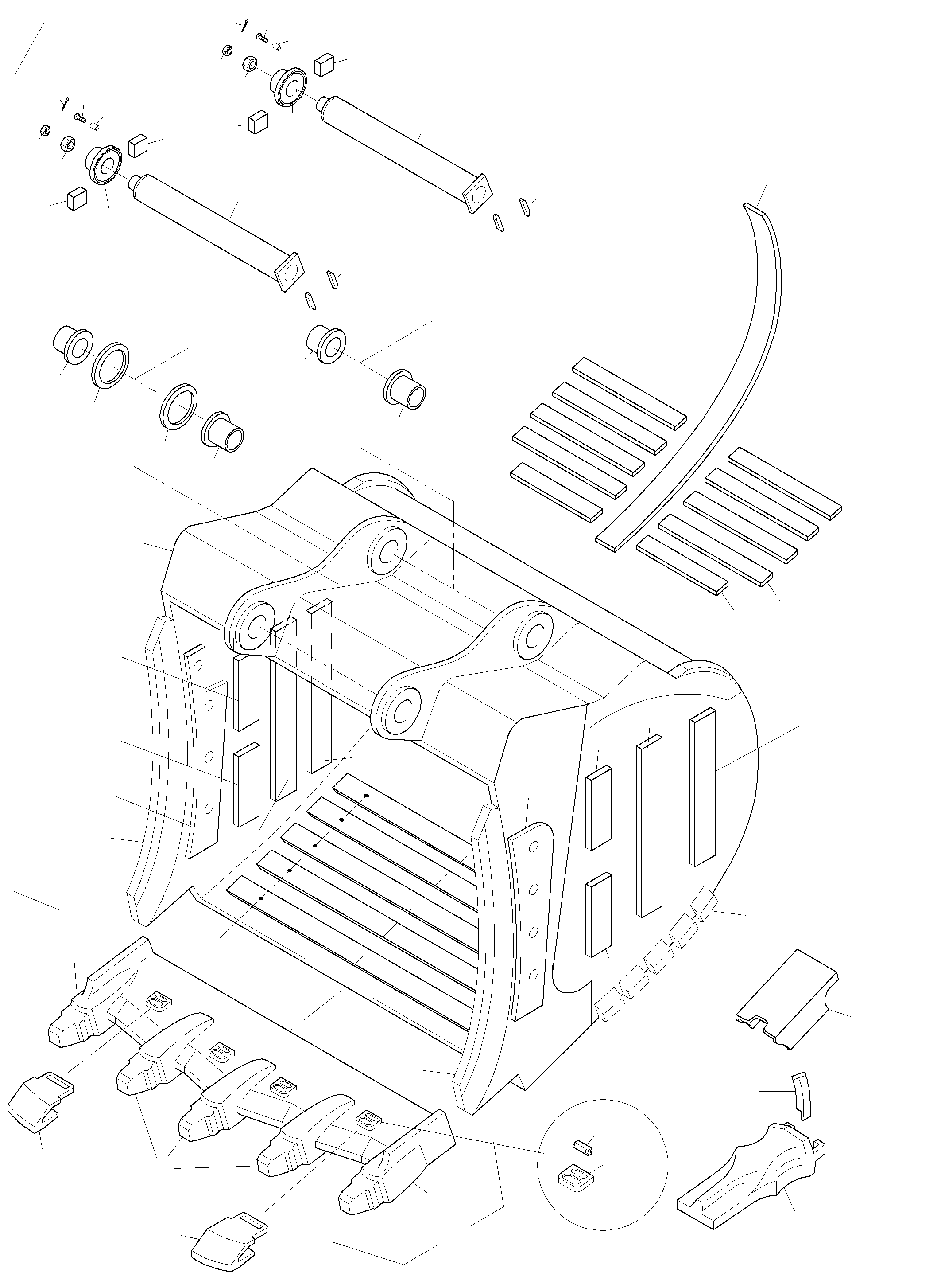 Износостойкая пластина 967 787 40 KOMATSU