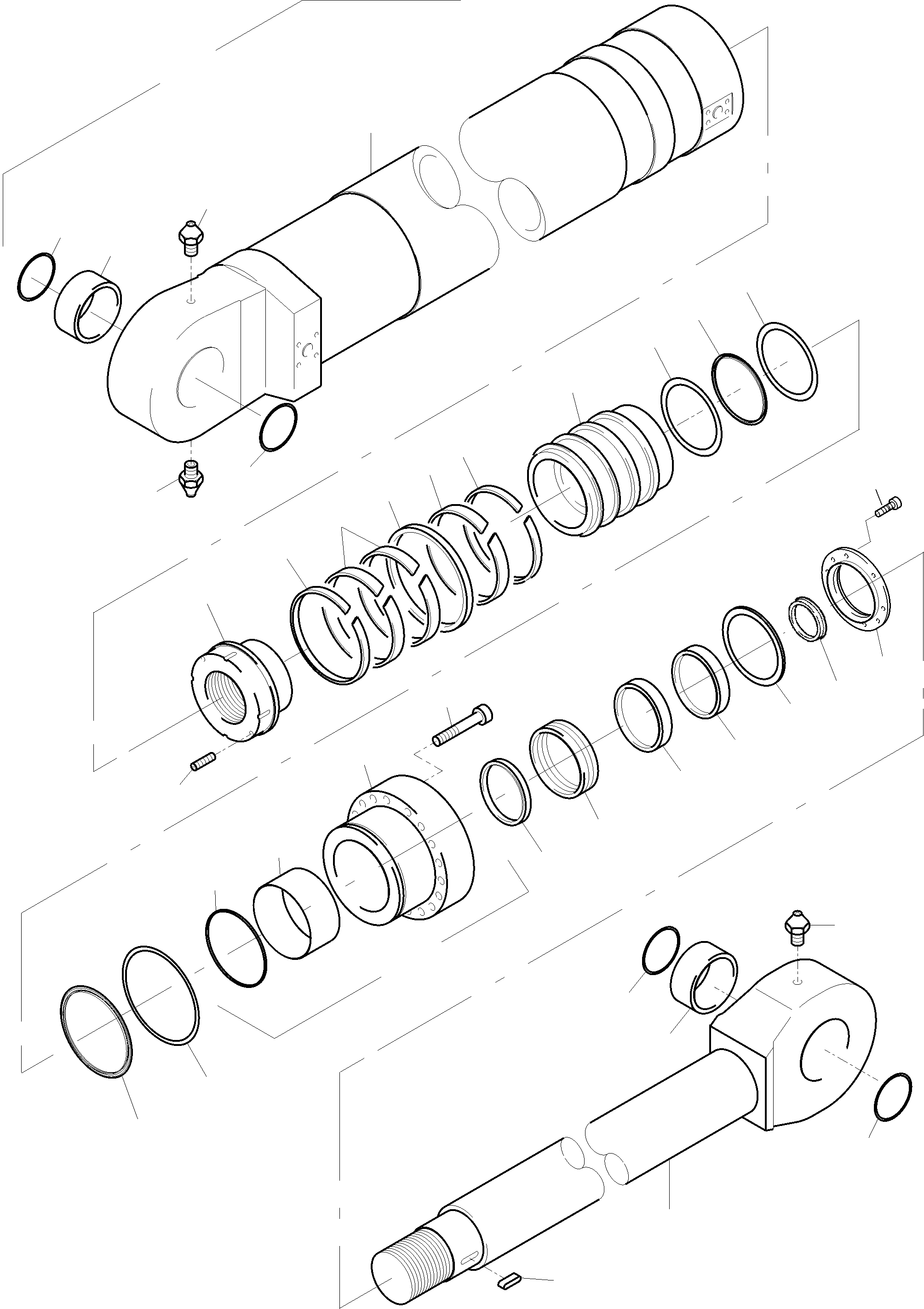 Hydraulic cylinder 982 235 40 KOMATSU