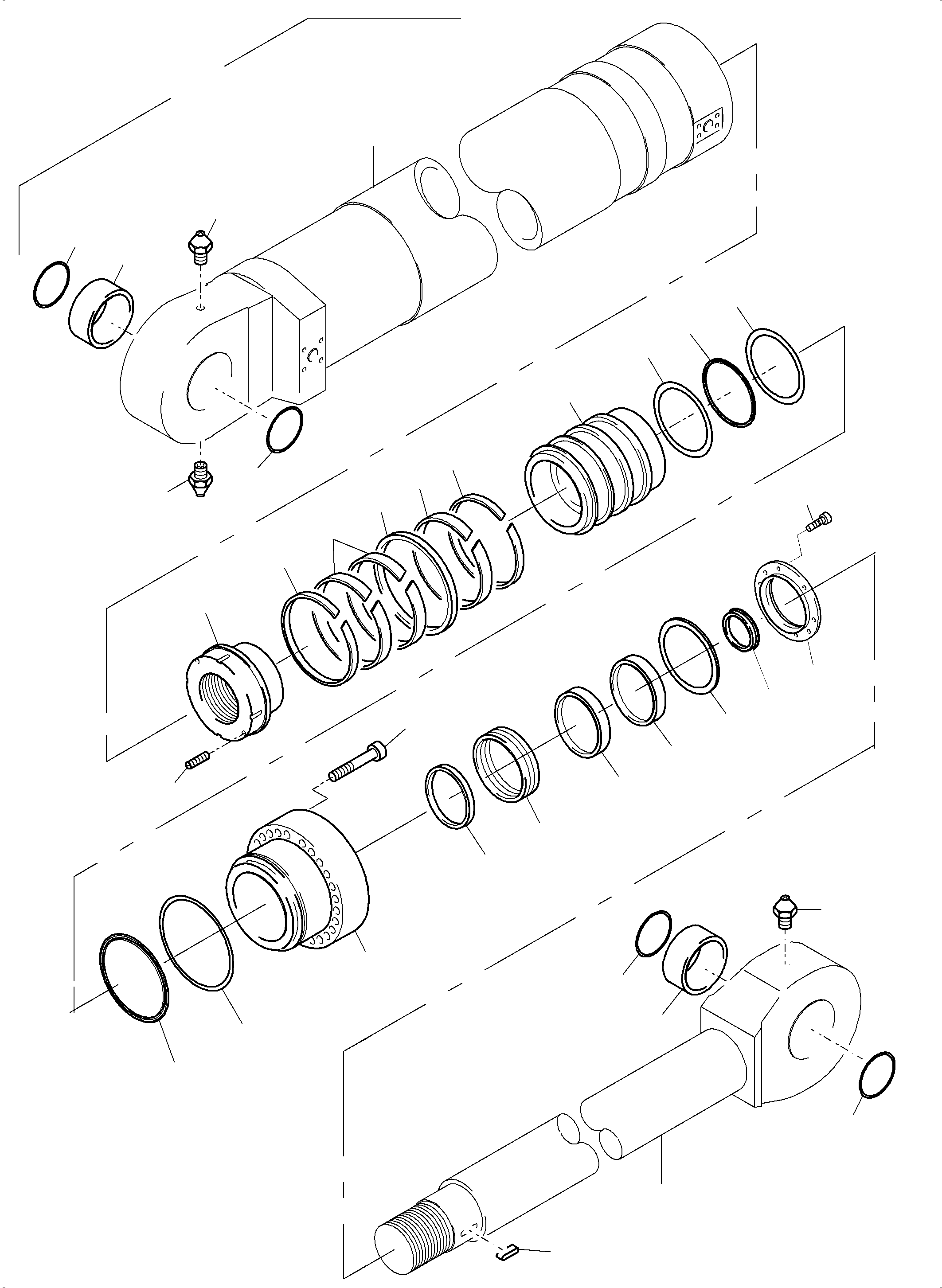 Hydraulic cylinder 990 000 40 KOMATSU