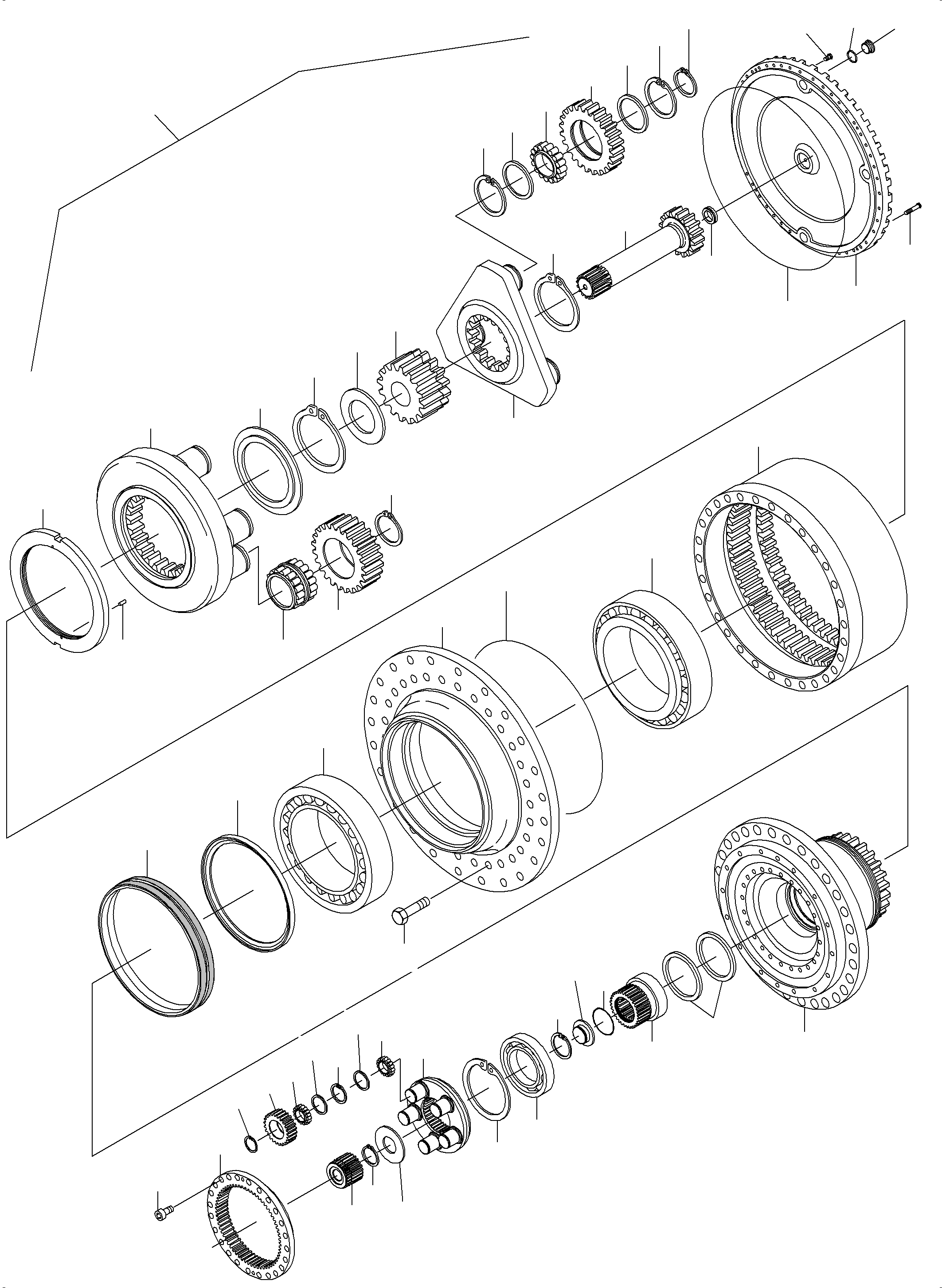 Bearing kit consist. of fig.nos. 18,30-37,87 790 463 73 KOMATSU