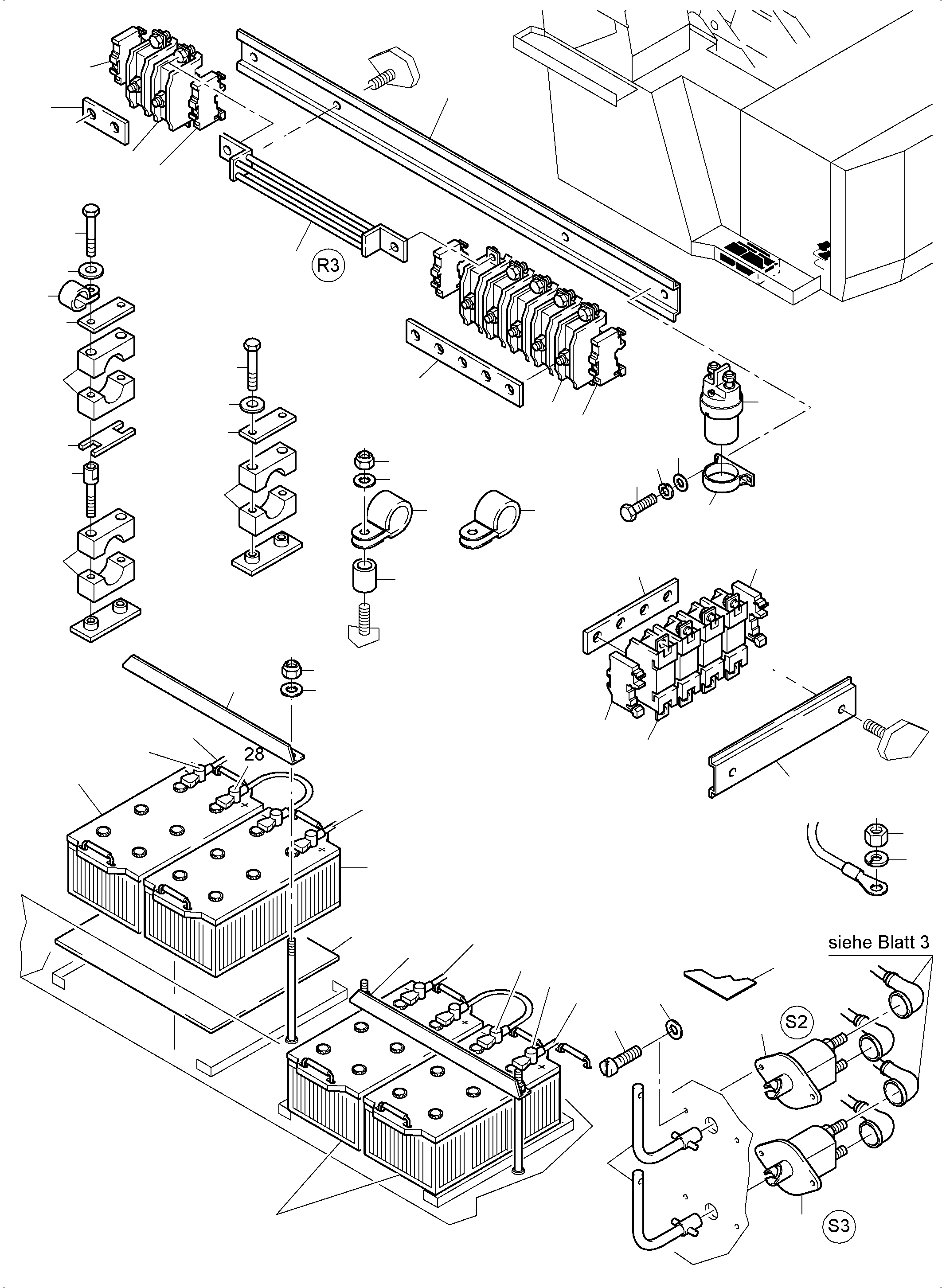 Кабель - battery X0.7-K122.88A 952 043 40 KOMATSU