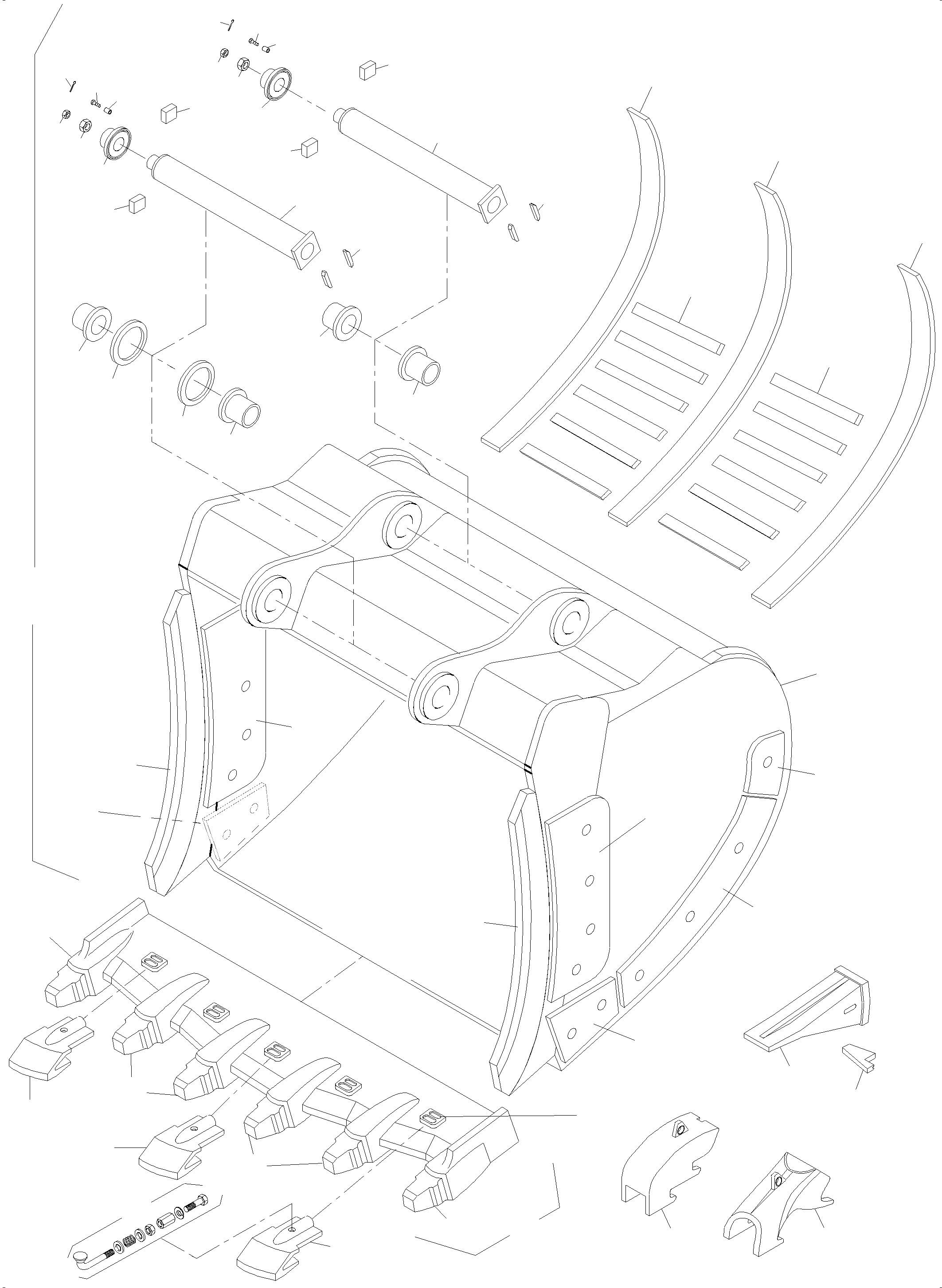 Wear package inside 961 613 40 KOMATSU