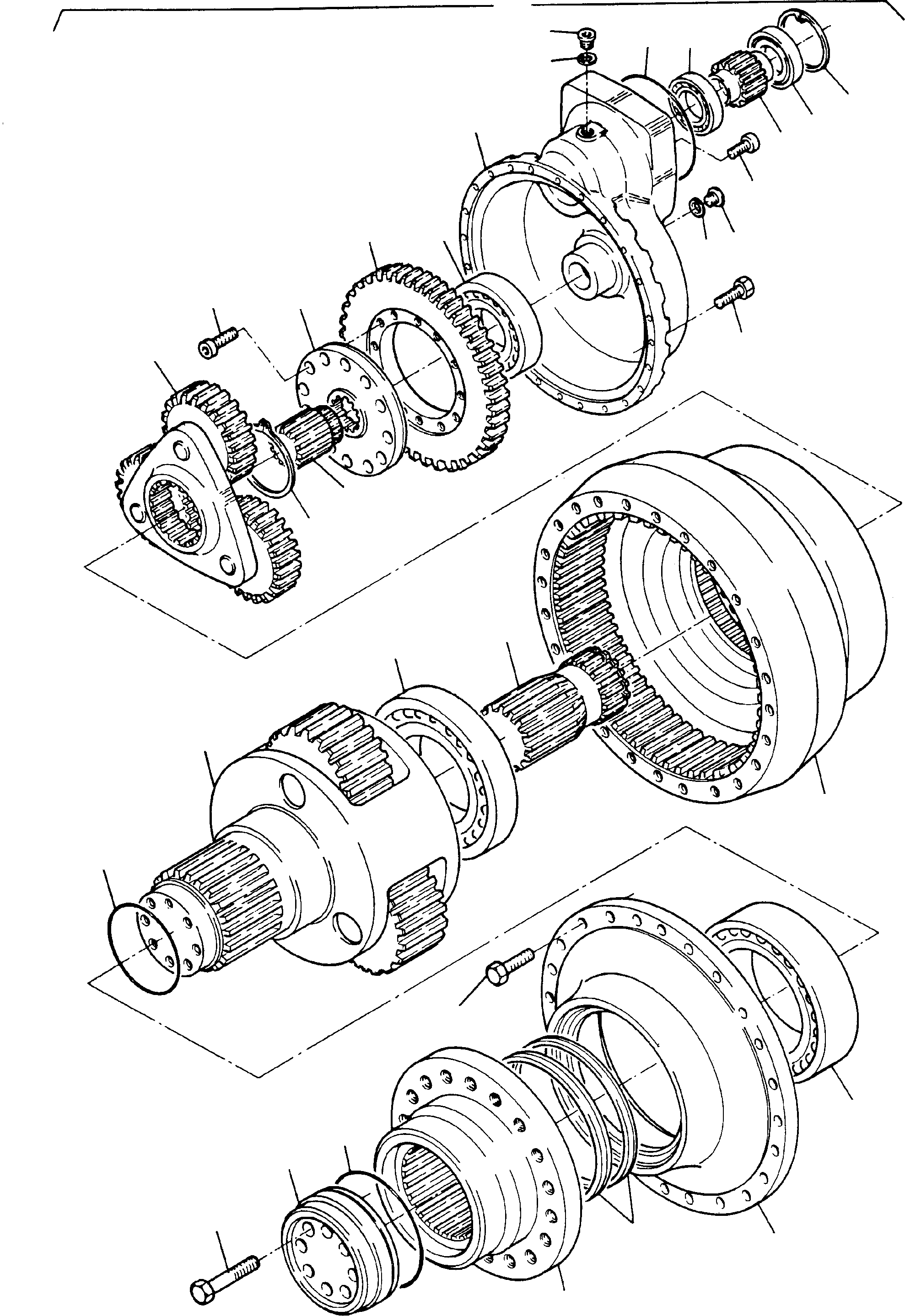 Sun wheel shaft 804 744 73 KOMATSU