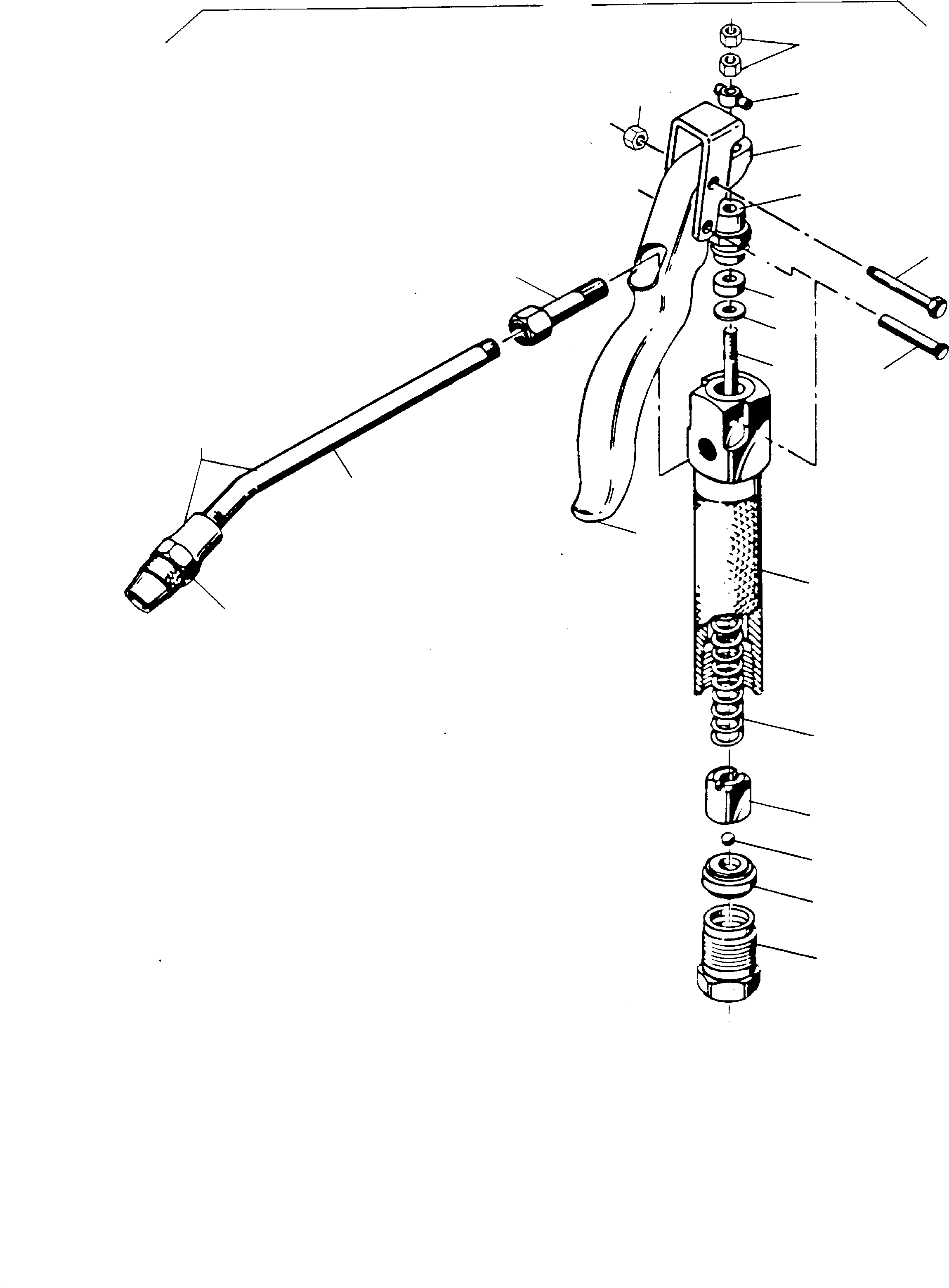 Grease gun, assy. 694 225 KOMATSU