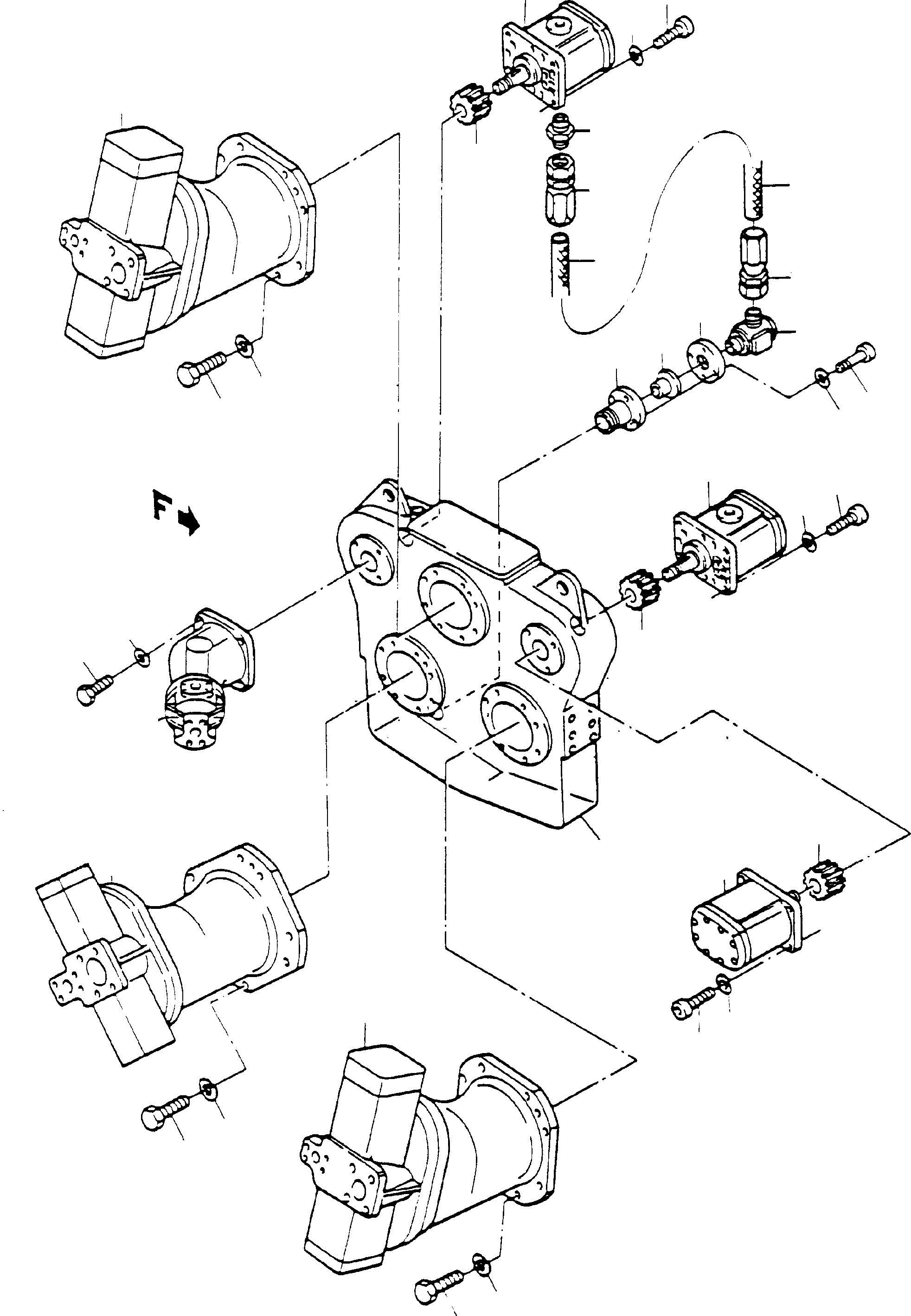 Valve adapter 436 070 40 KOMATSU