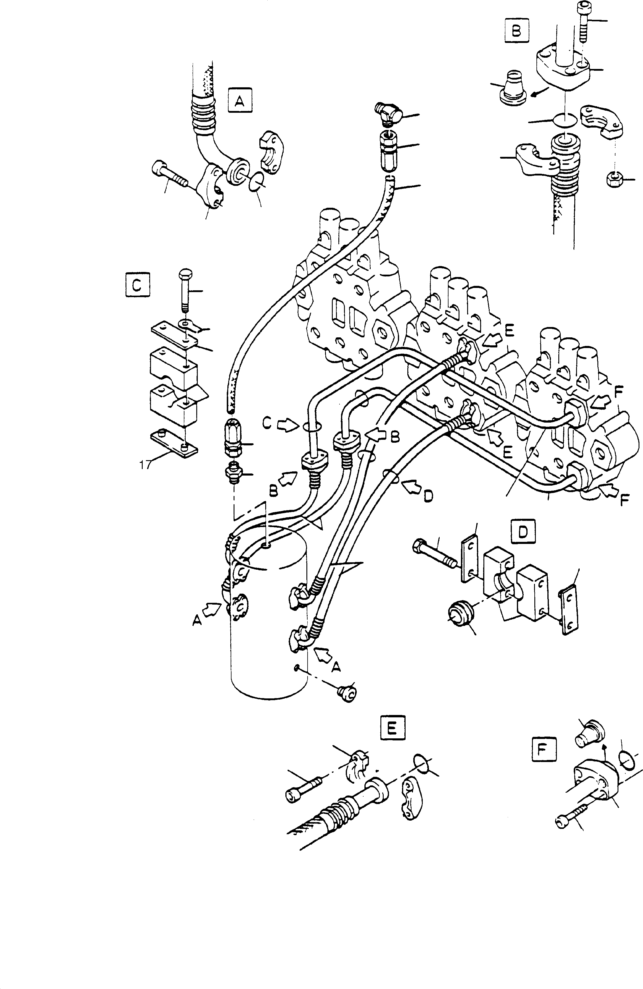 Труба в сборе ø 50 697 476 73 KOMATSU