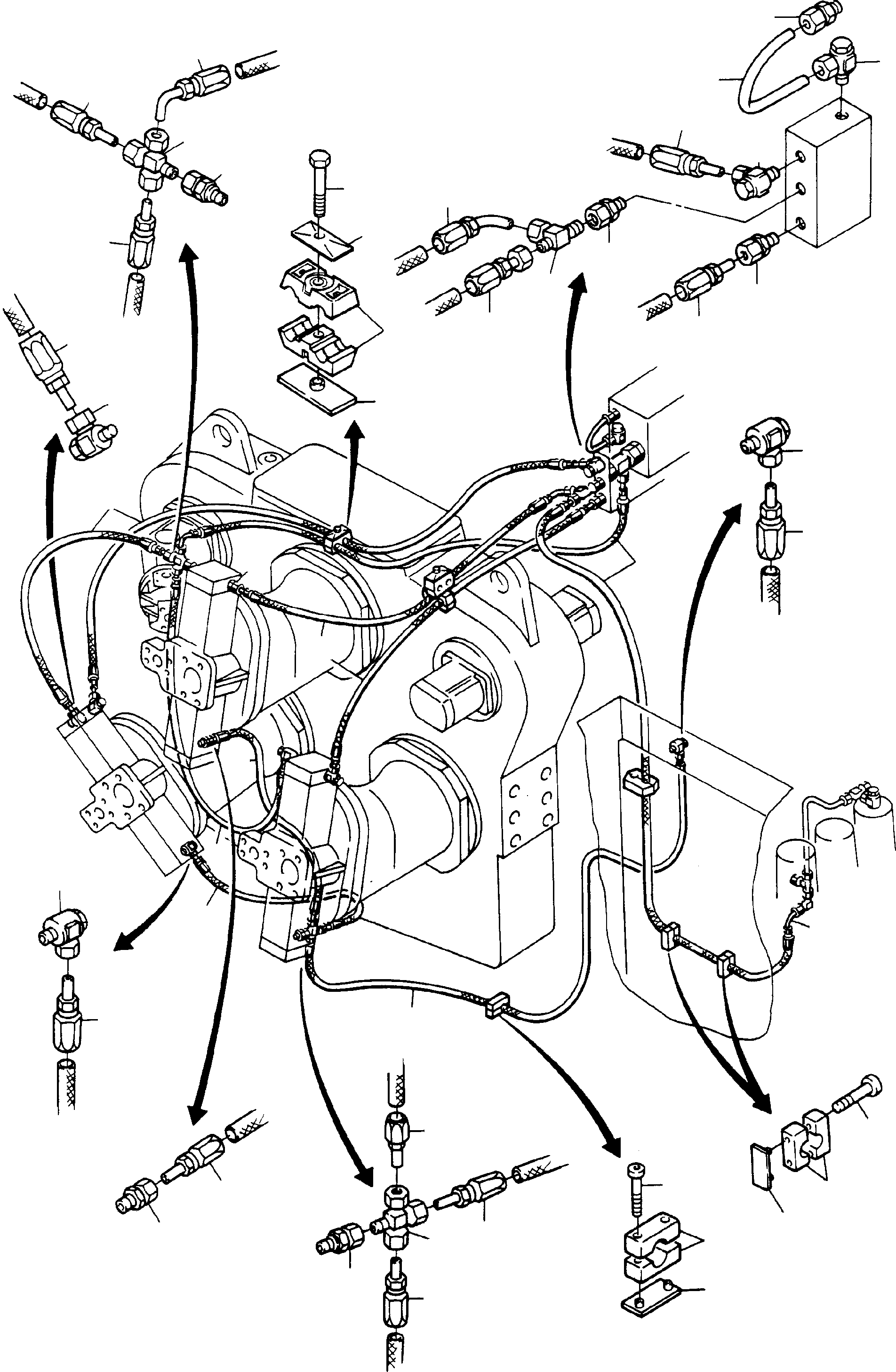 Фитинги шланга 414 449 40 KOMATSU