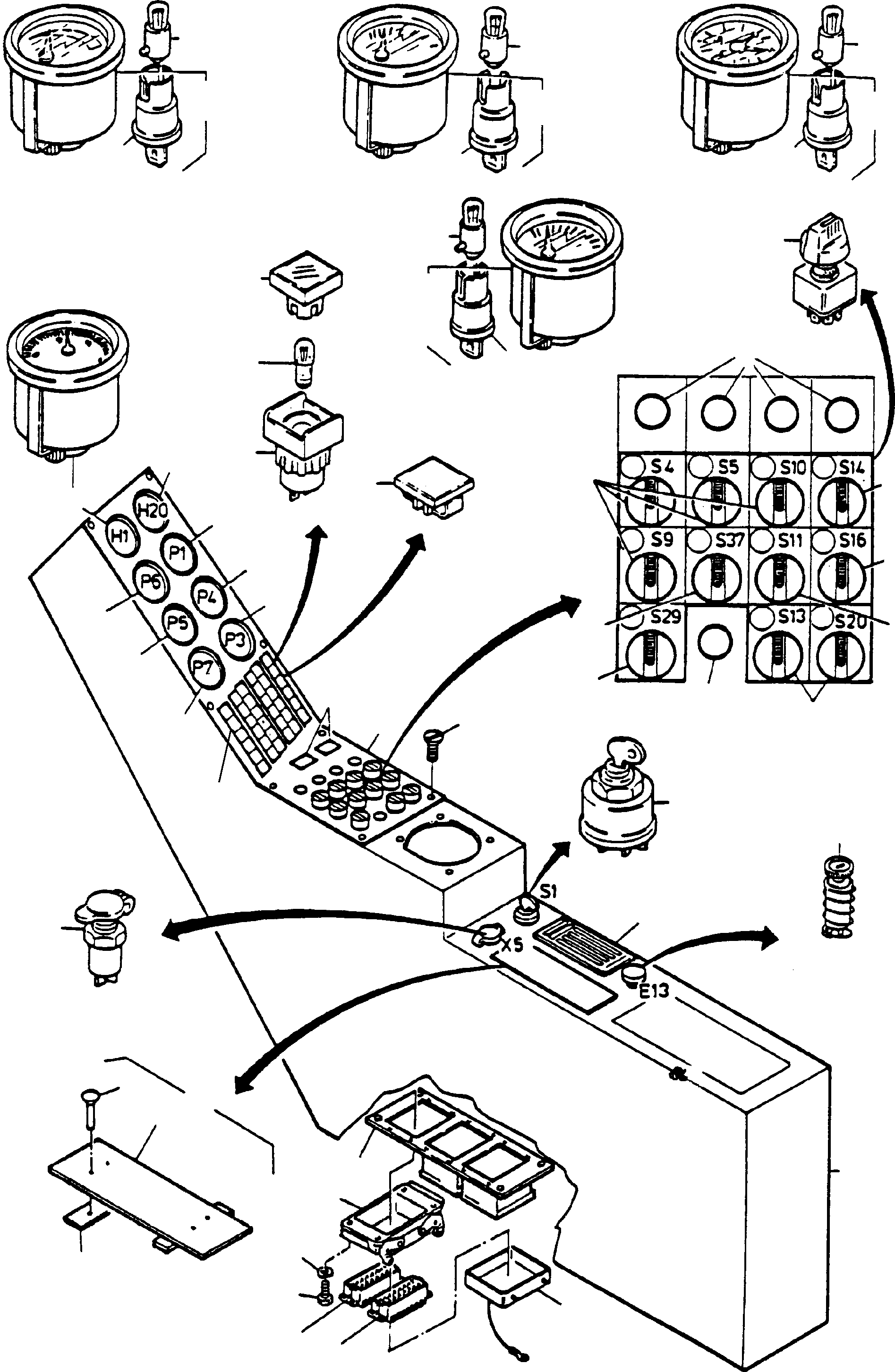 Панель приборов 404 967 40 KOMATSU