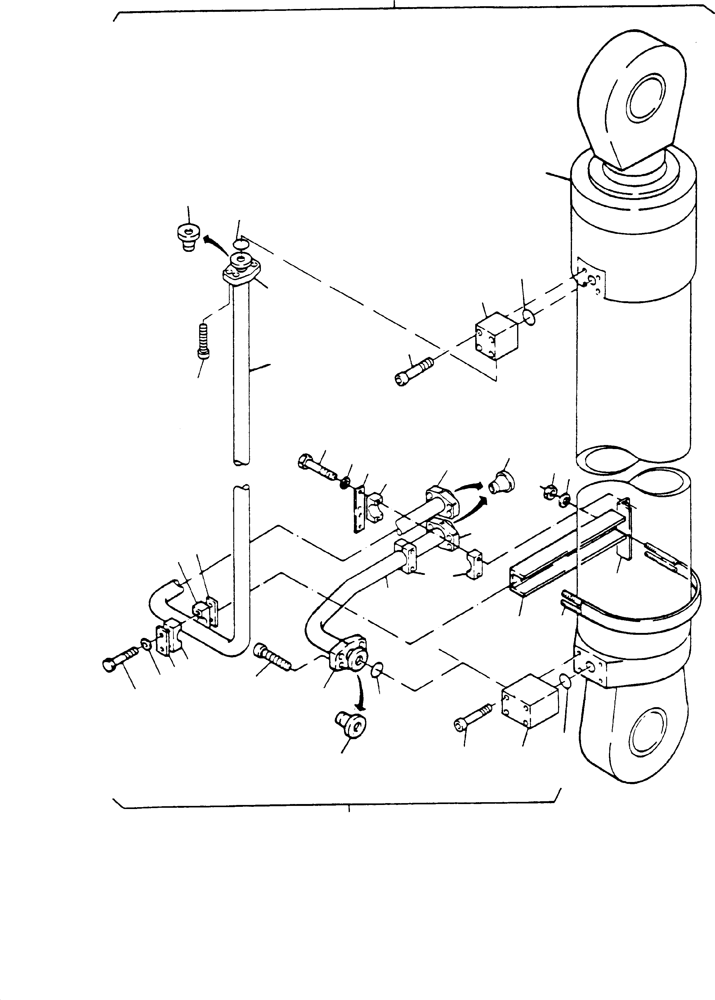 Pipe assy. Ø 38 697 613 73 KOMATSU