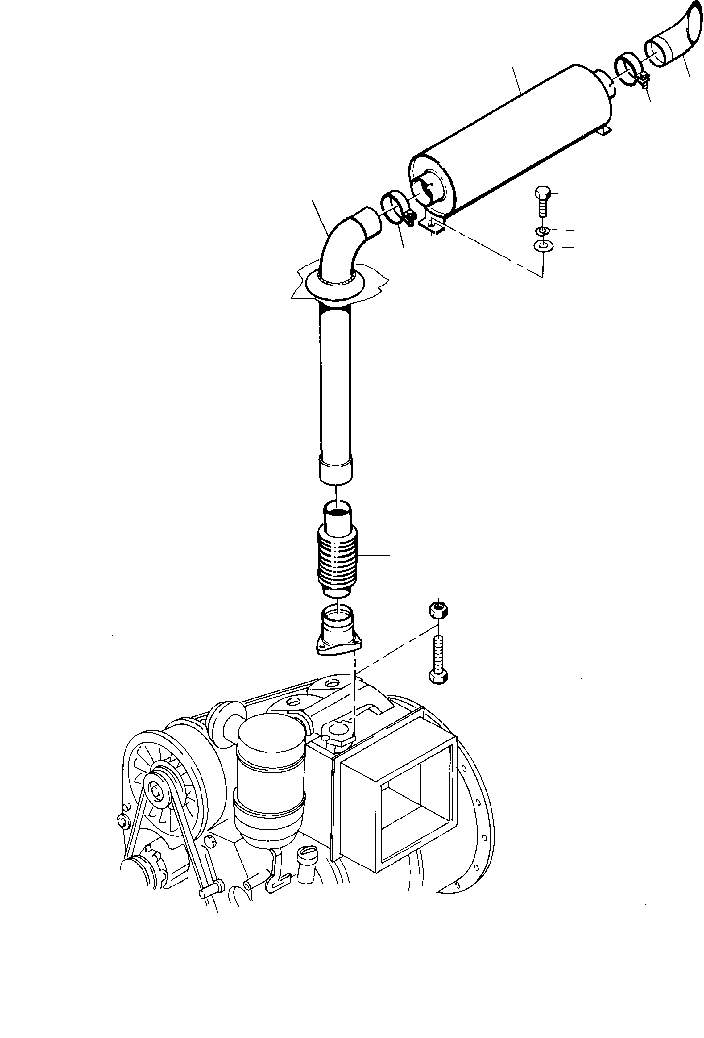 Pipe bend 697 866 73 KOMATSU