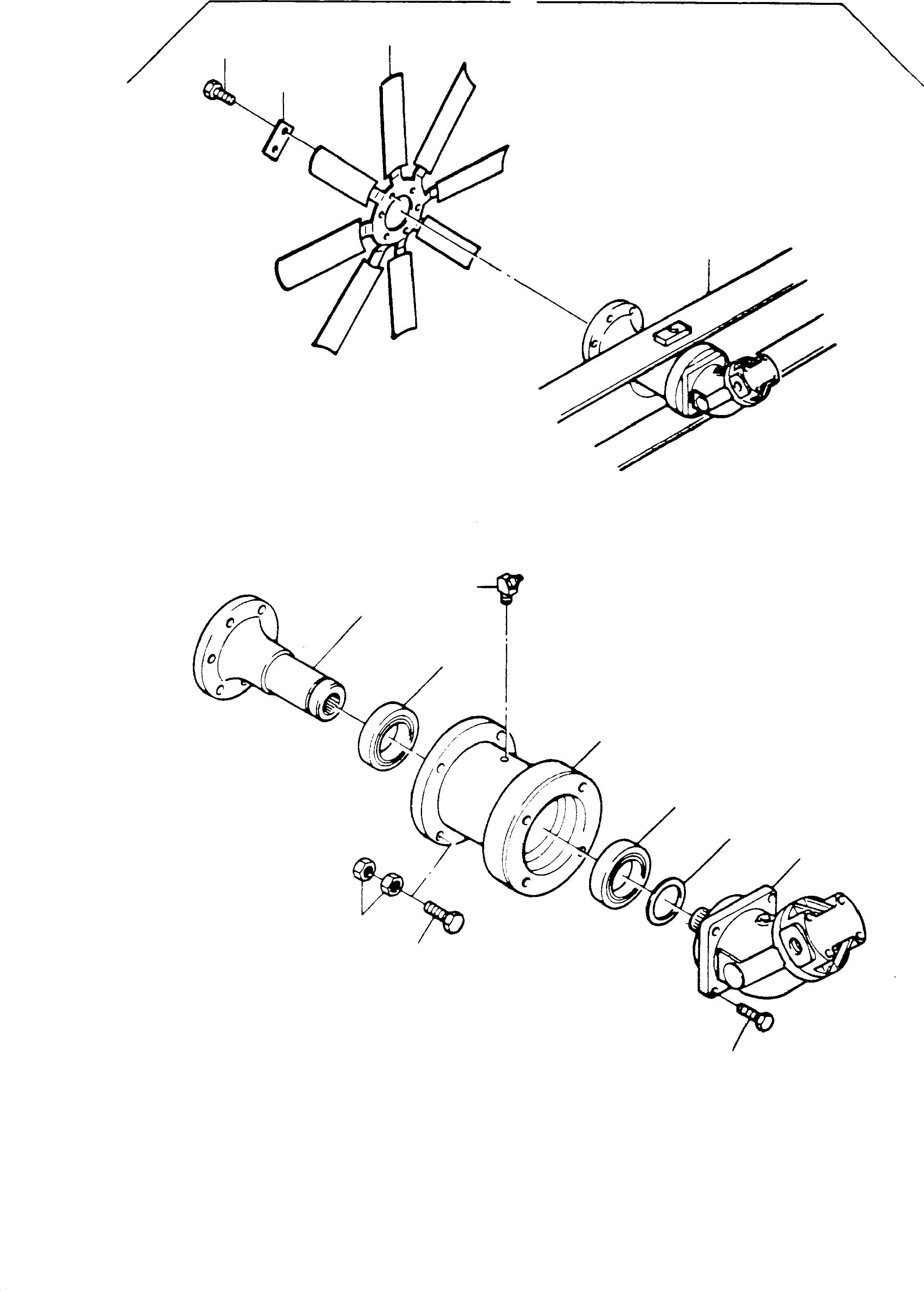 Fan bar 487 461 40 KOMATSU