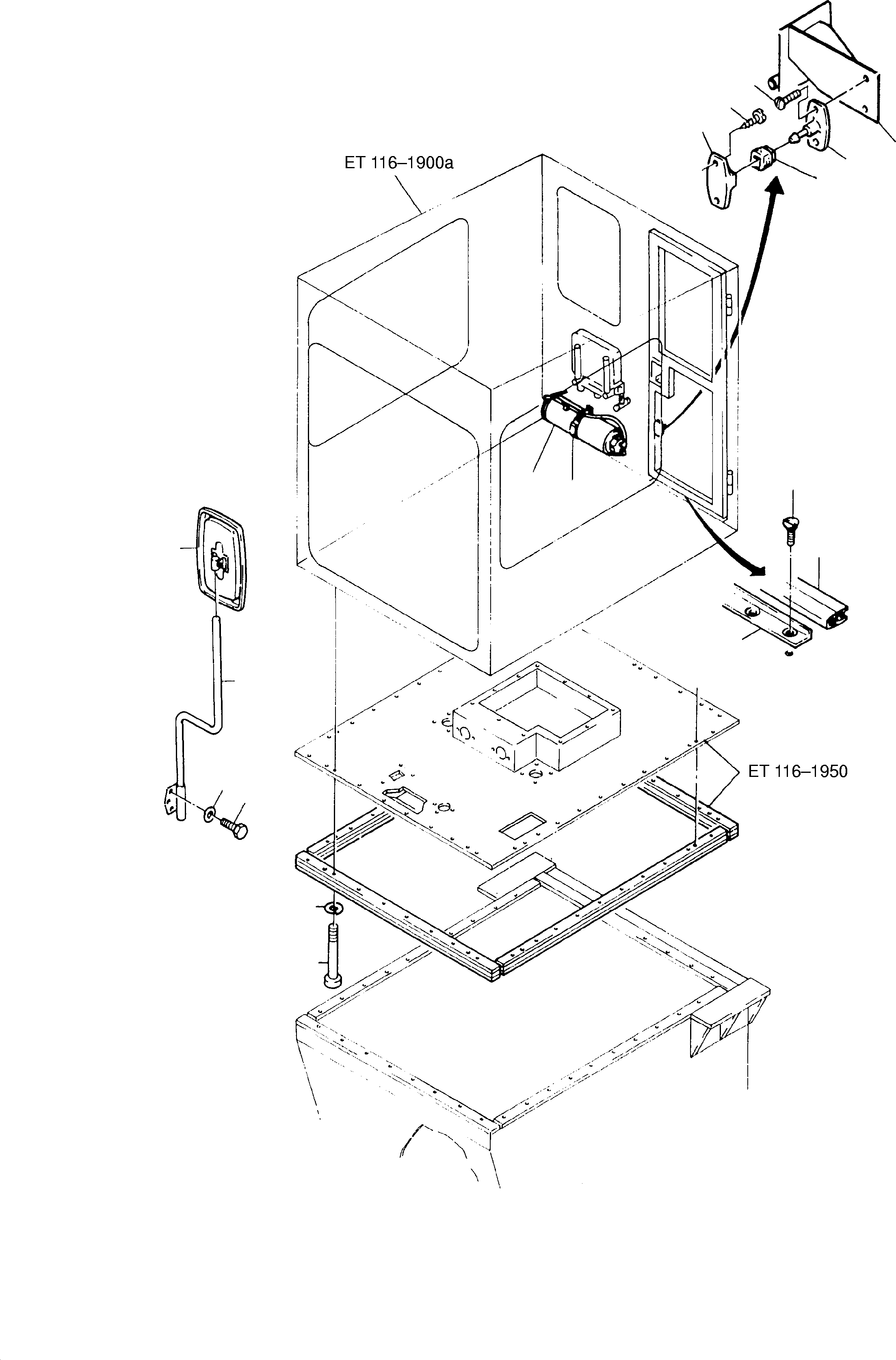 Door catch 461 339 40 KOMATSU