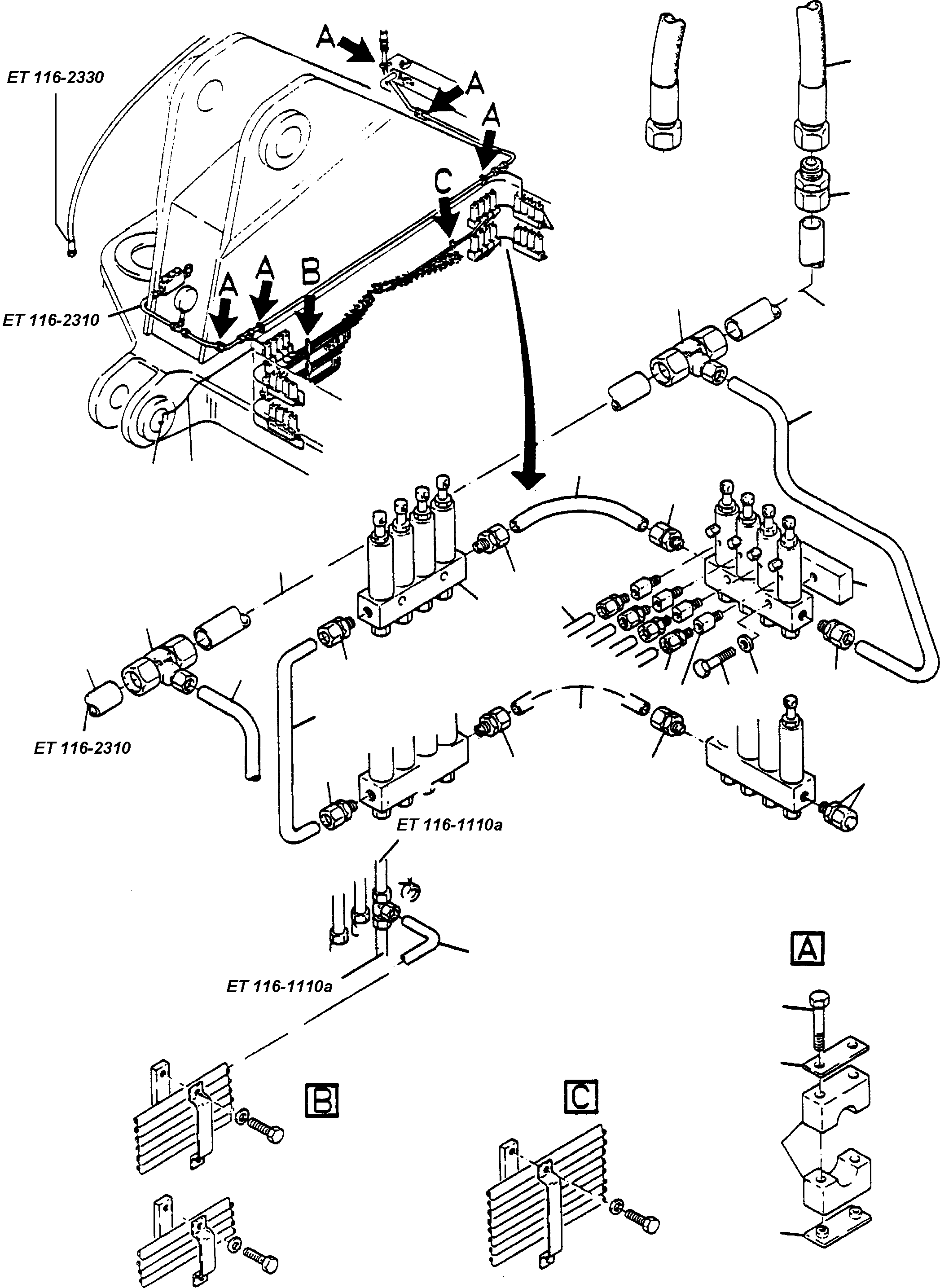 Фитинги шланга 461 727 40 KOMATSU