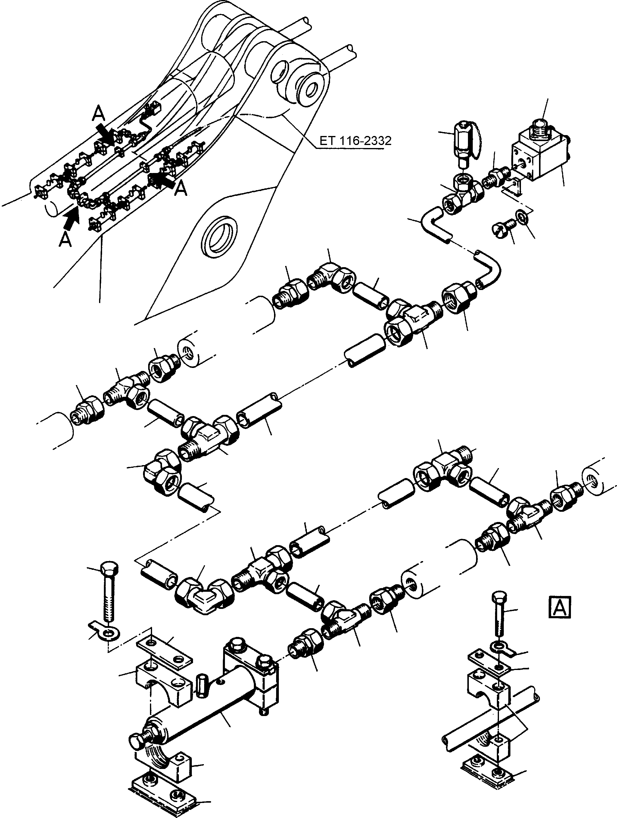 Соединительный штуцер 502 303 99 KOMATSU