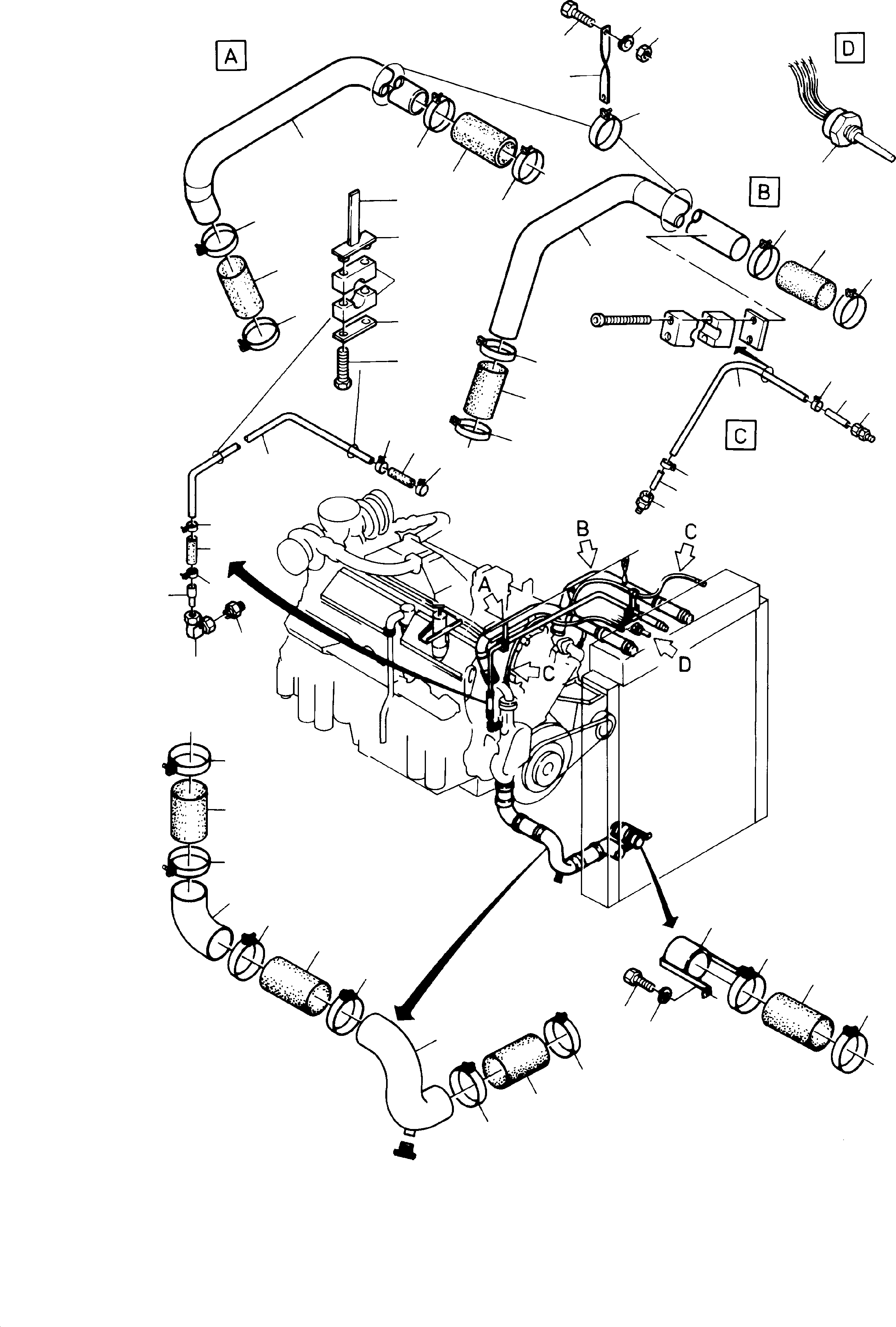 Water hose Bulk ware, state length required 324 243 40 KOMATSU