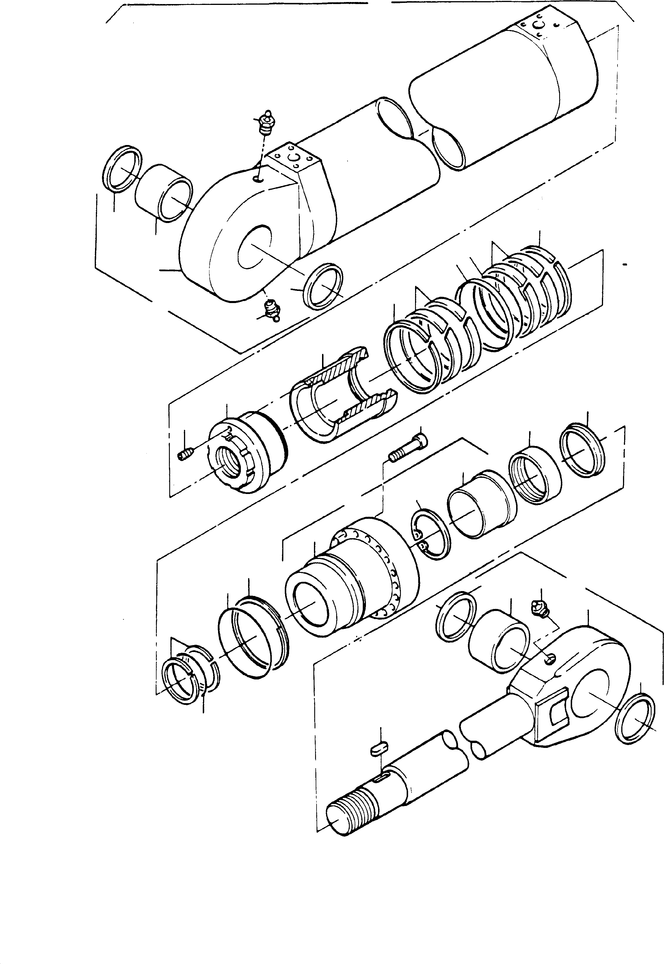 Sealing flange consist. of fig-nos: 20 and 21 (finish work after bush is installed) 460 337 40 KOMATSU