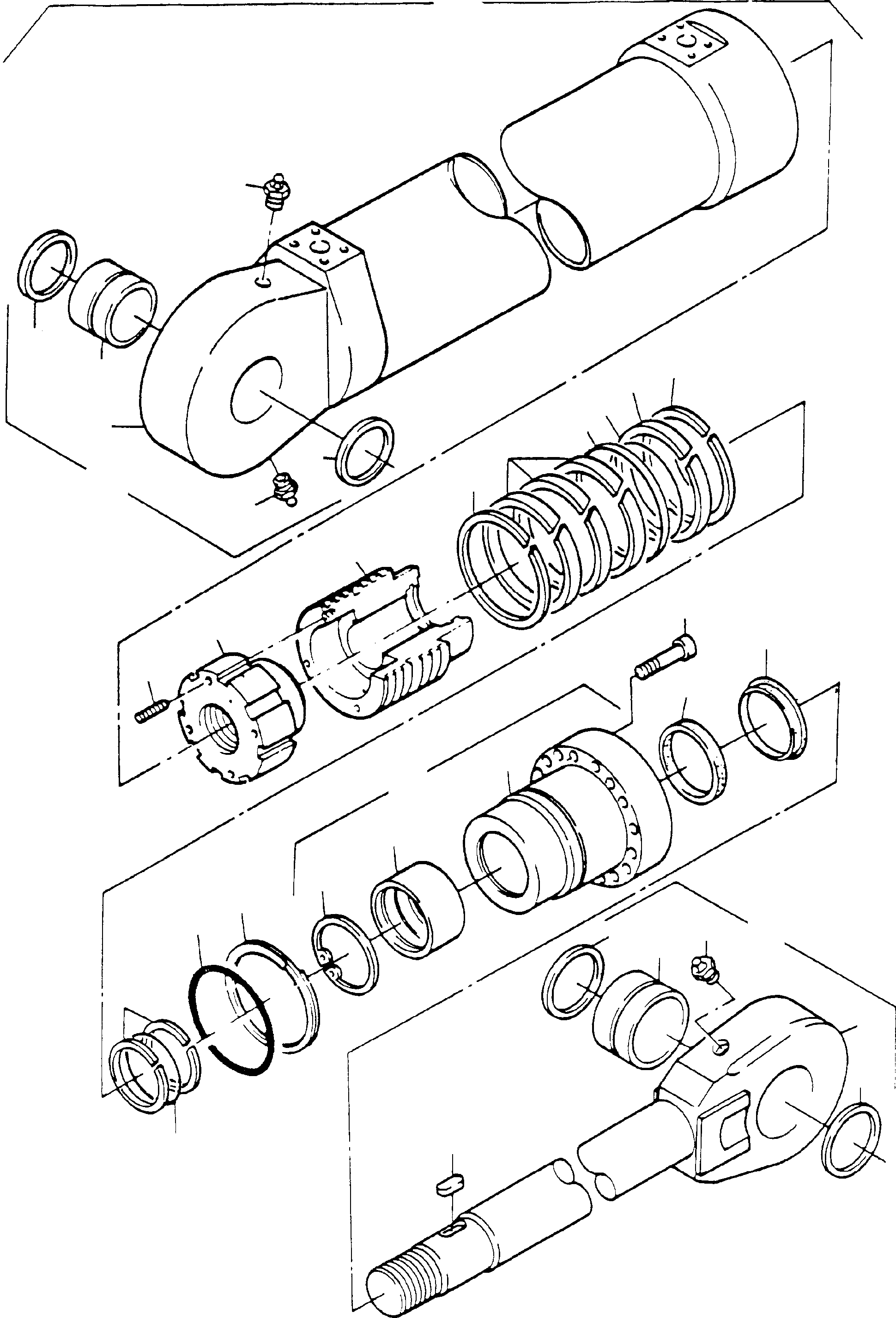 Sealing kit for piston rod consist. of fig-no: 16,17,20+21 697 663 73 KOMATSU