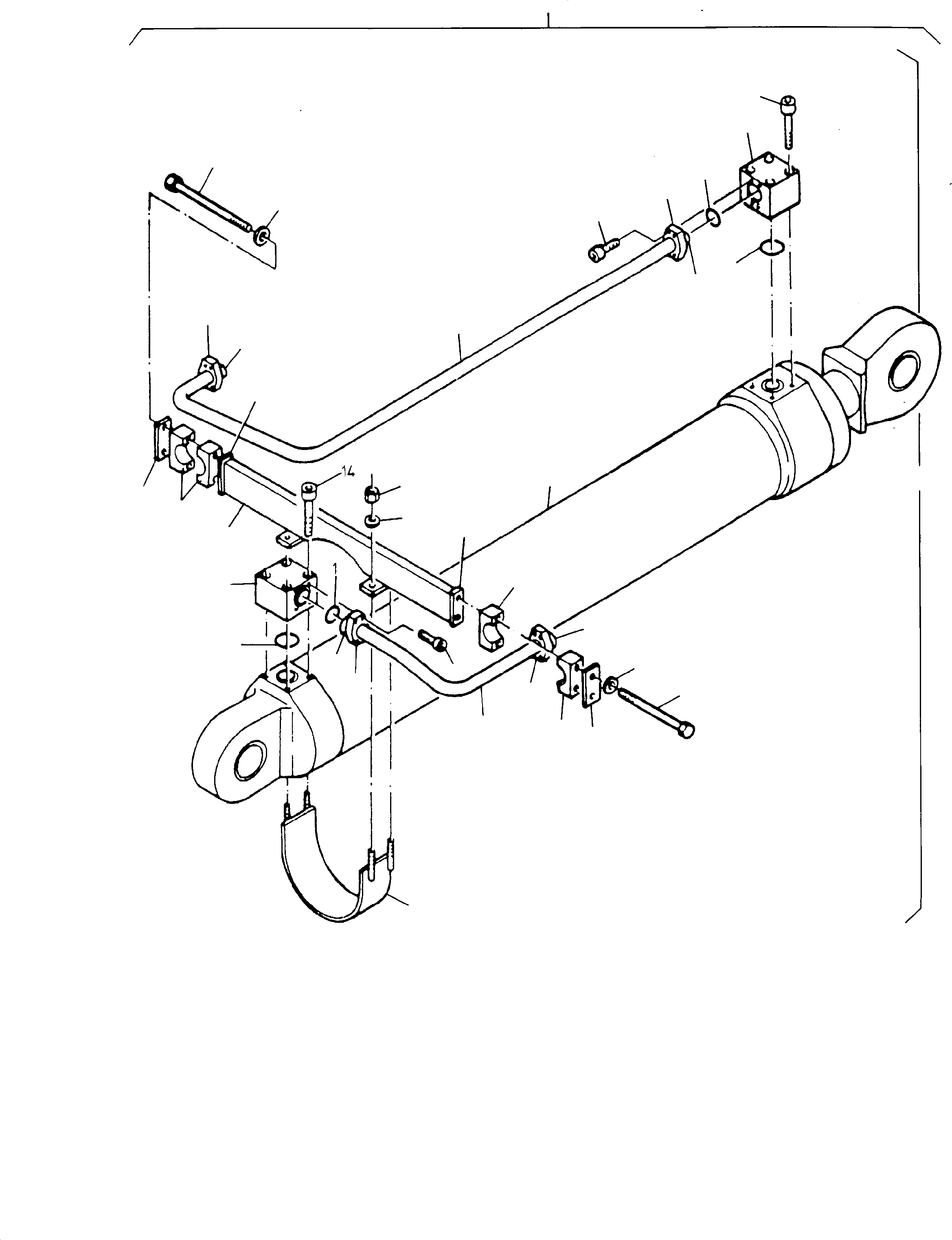 Clamp clip 463 863 40 KOMATSU