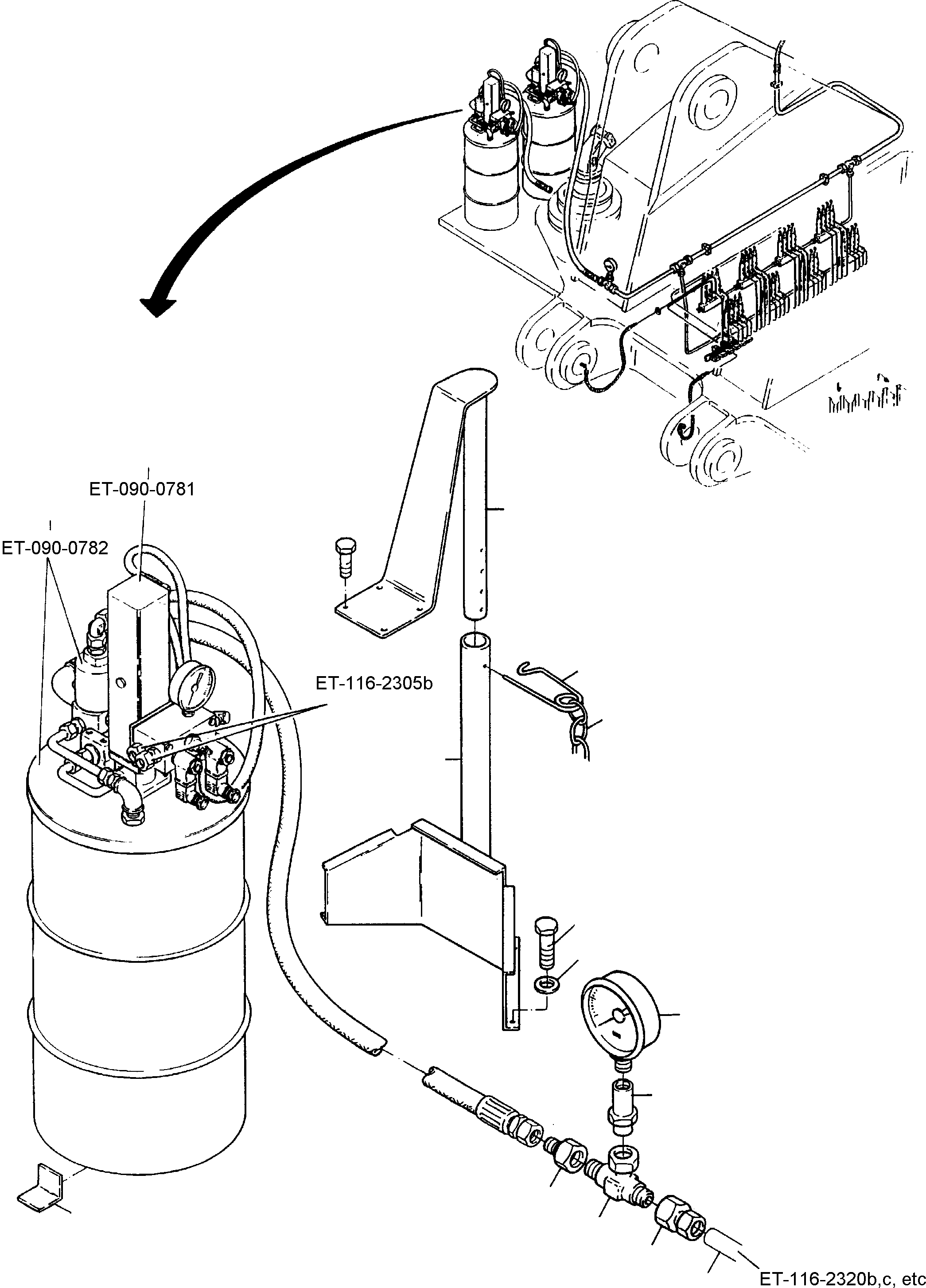 Pump bracket 550 573 40 KOMATSU