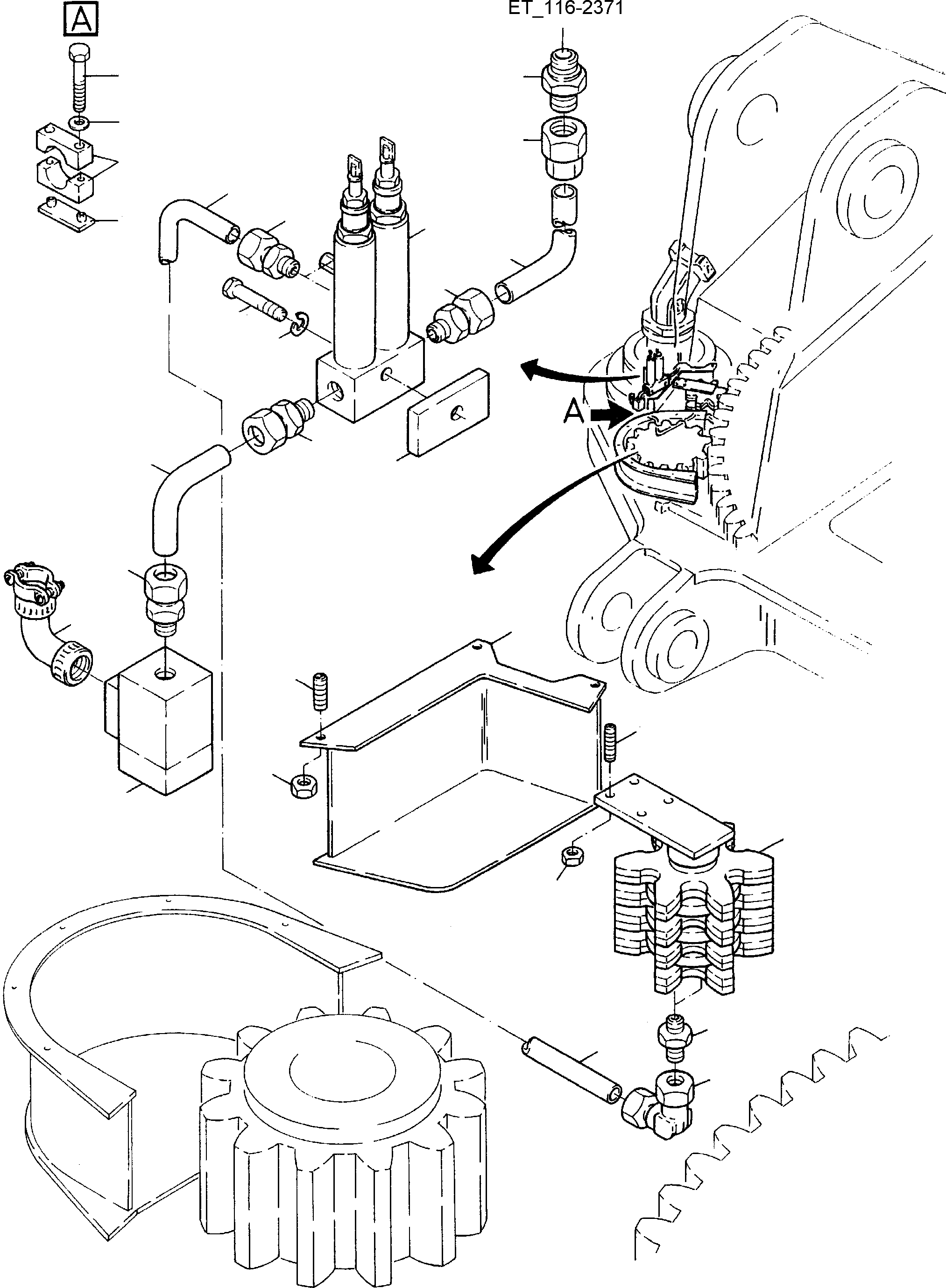 Lube pinion 551 342 40 KOMATSU