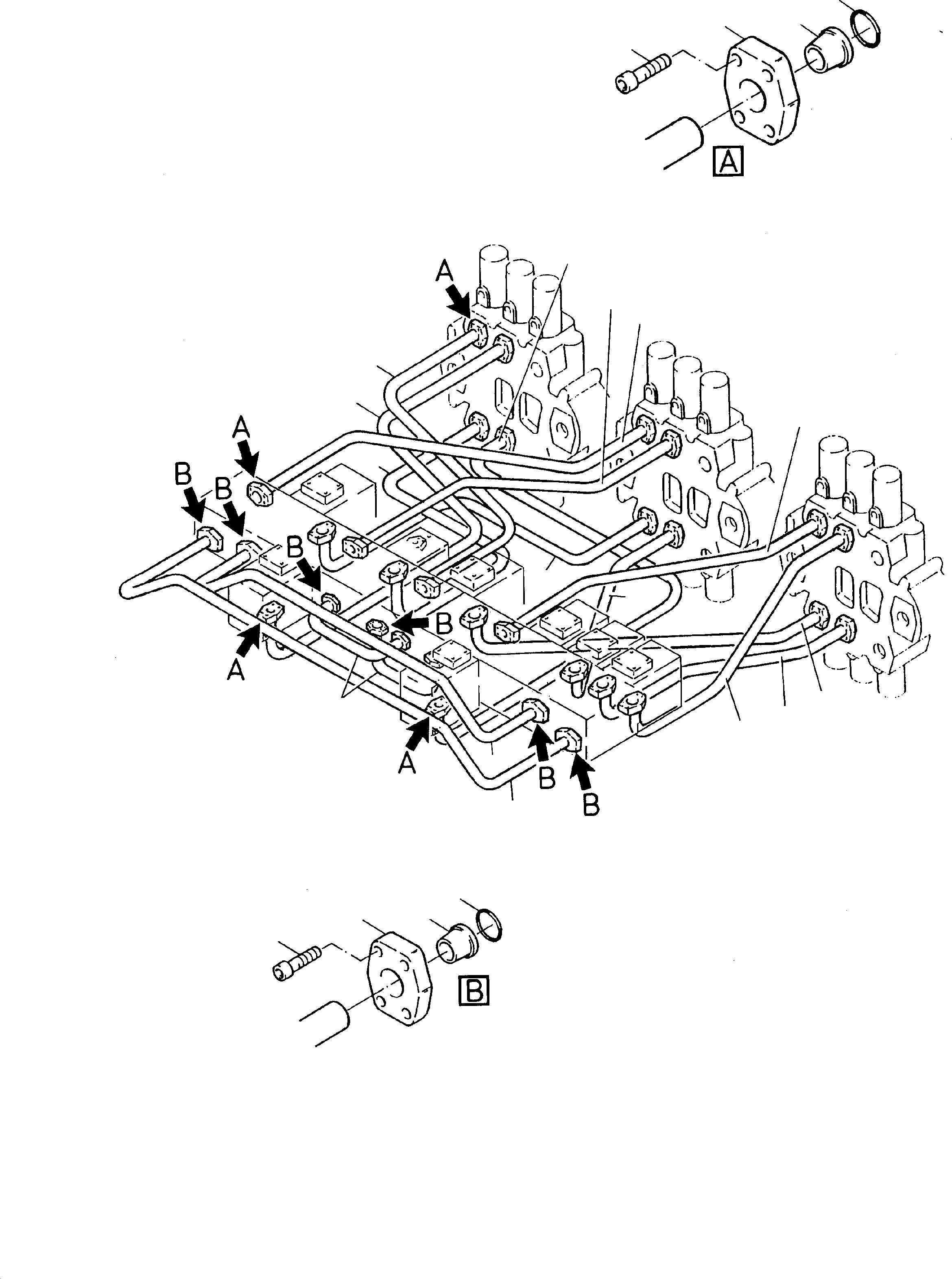 Труба в сборе ø 50 764 159 73 KOMATSU