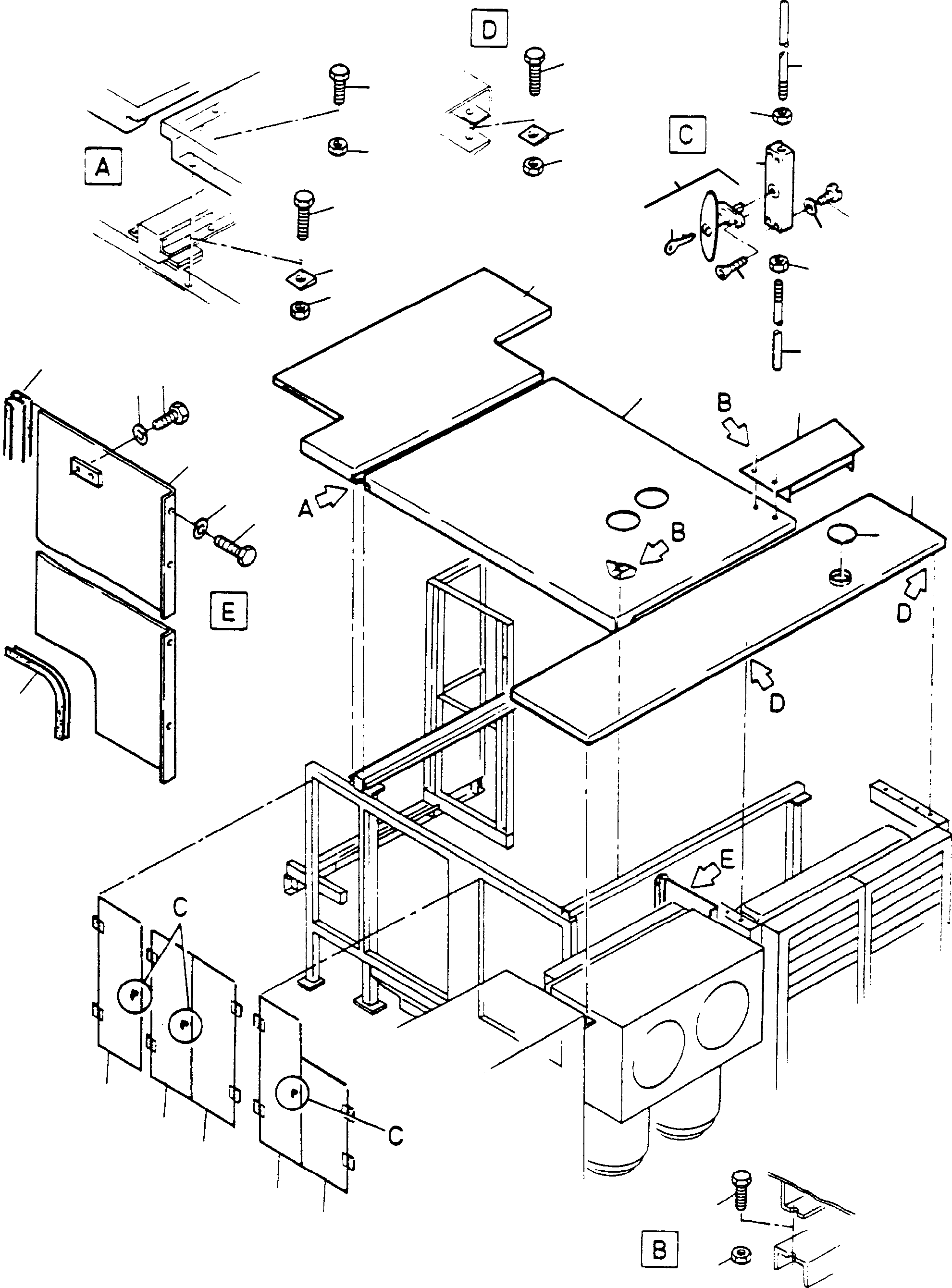 Wall plate 623 868 40 KOMATSU