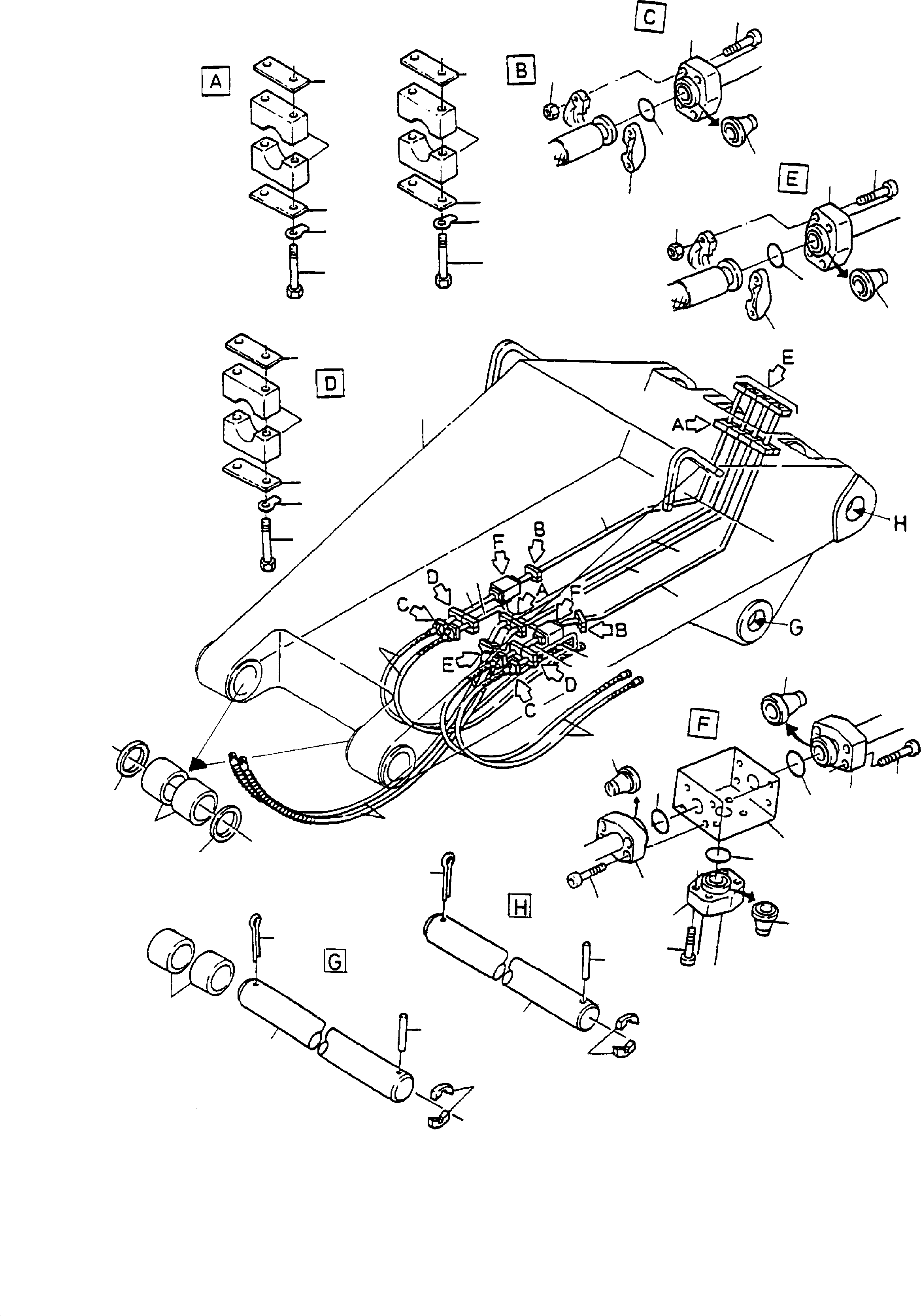 Pipe assy. Ø 38 764 673 73 KOMATSU