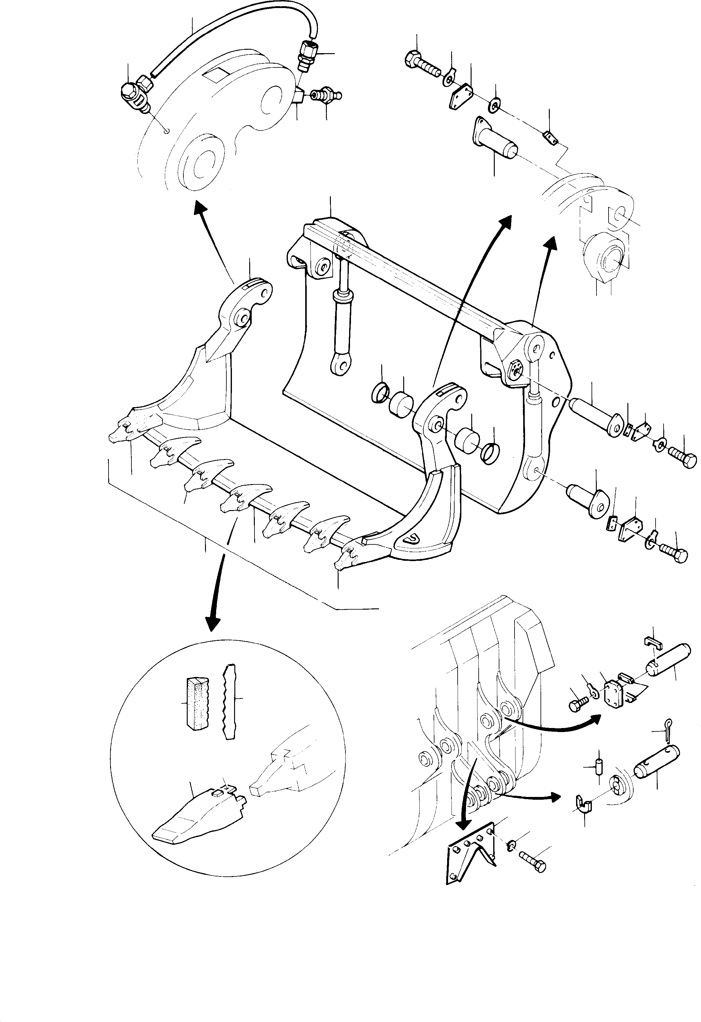 Lip assy. consist. of fig-nos: 18-21 439 577 40 KOMATSU