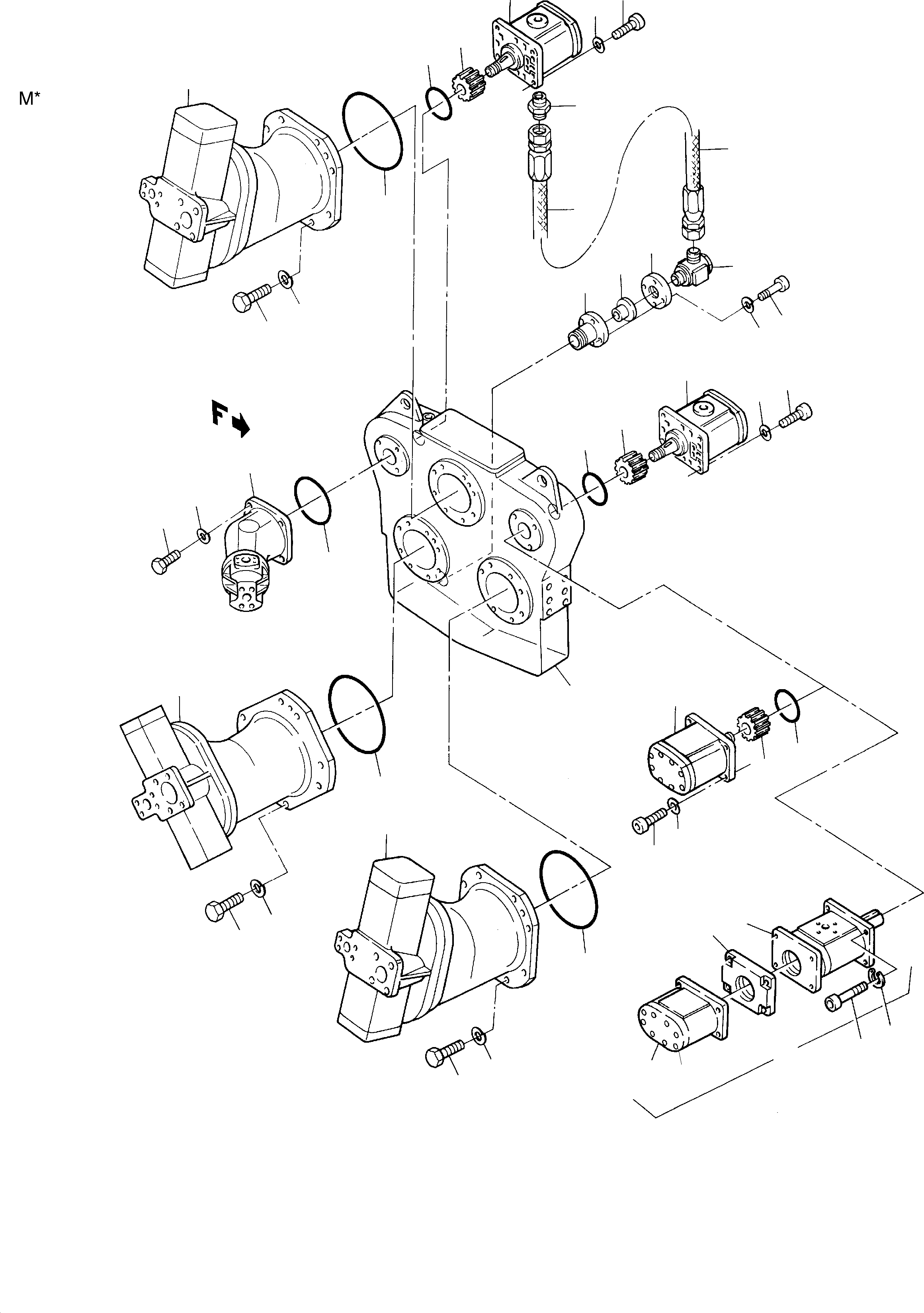 Lube oil pump 635 054 40 KOMATSU
