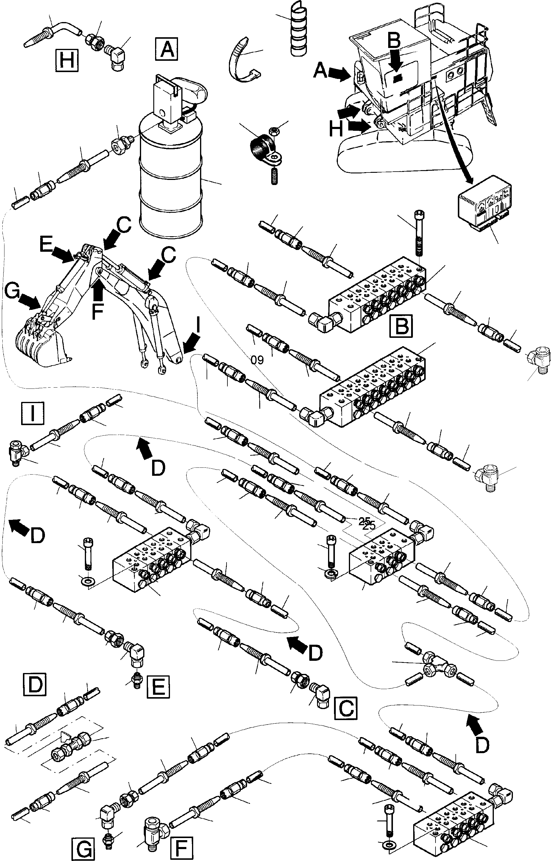 Reducing union 764 666 73 KOMATSU