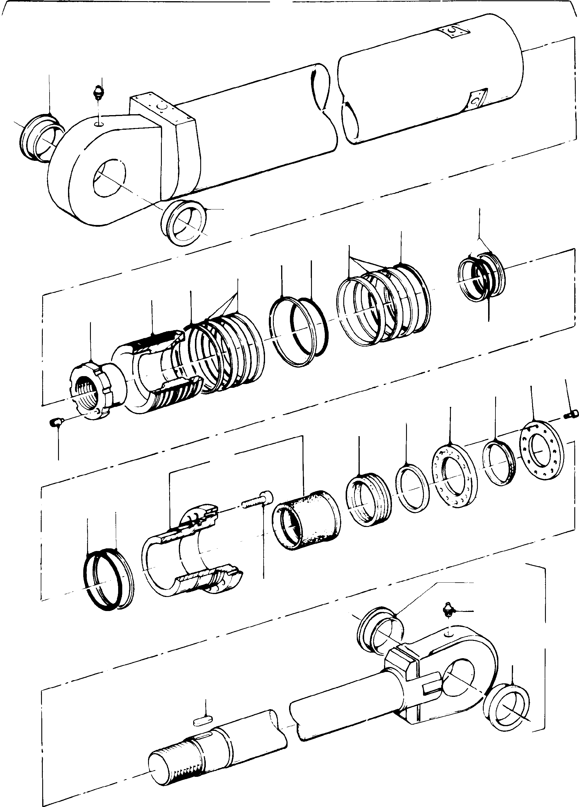 Piston rod assy. 691 305 KOMATSU
