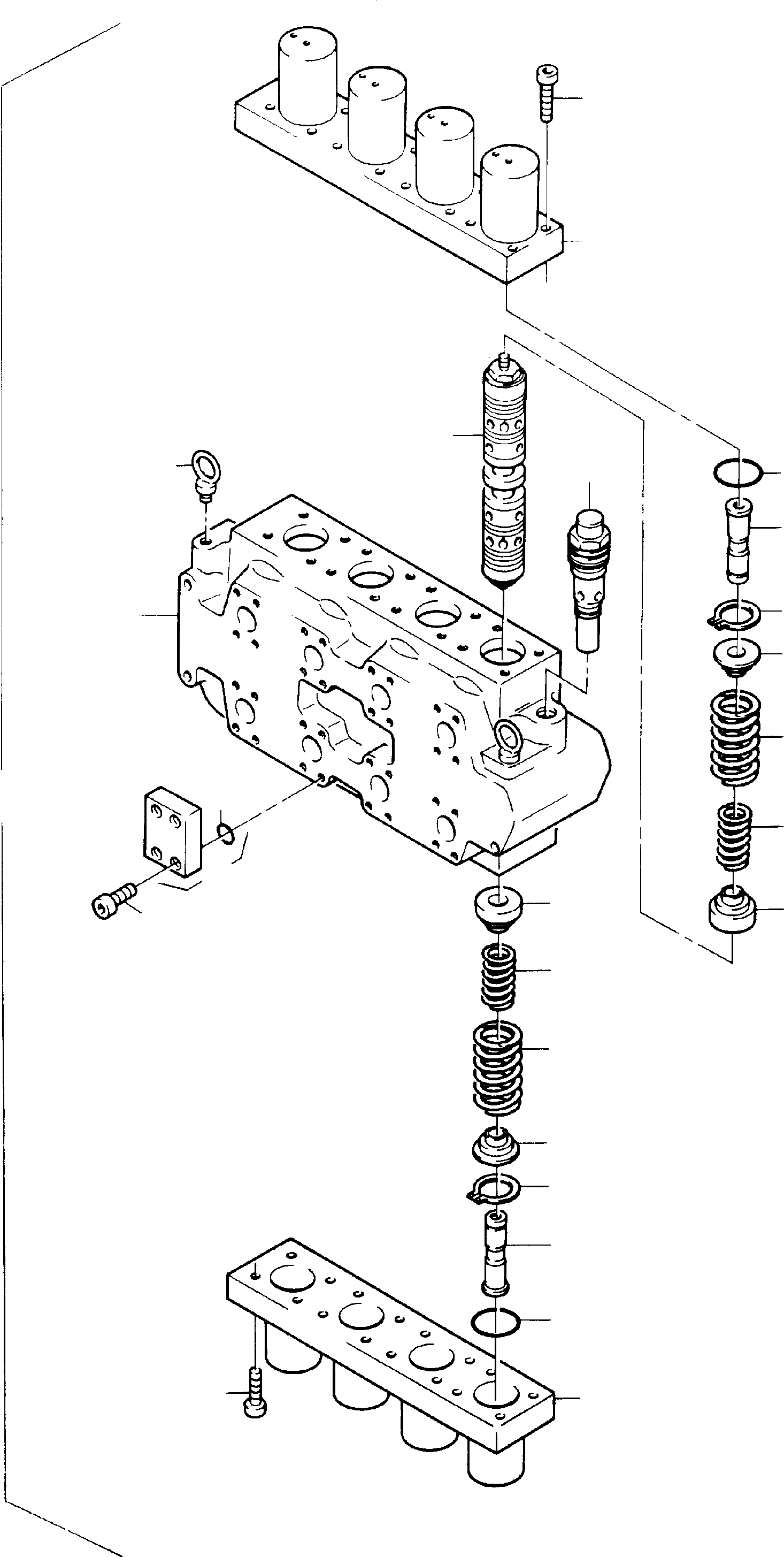 Hydr.-control block, assy. 358 282 40 KOMATSU