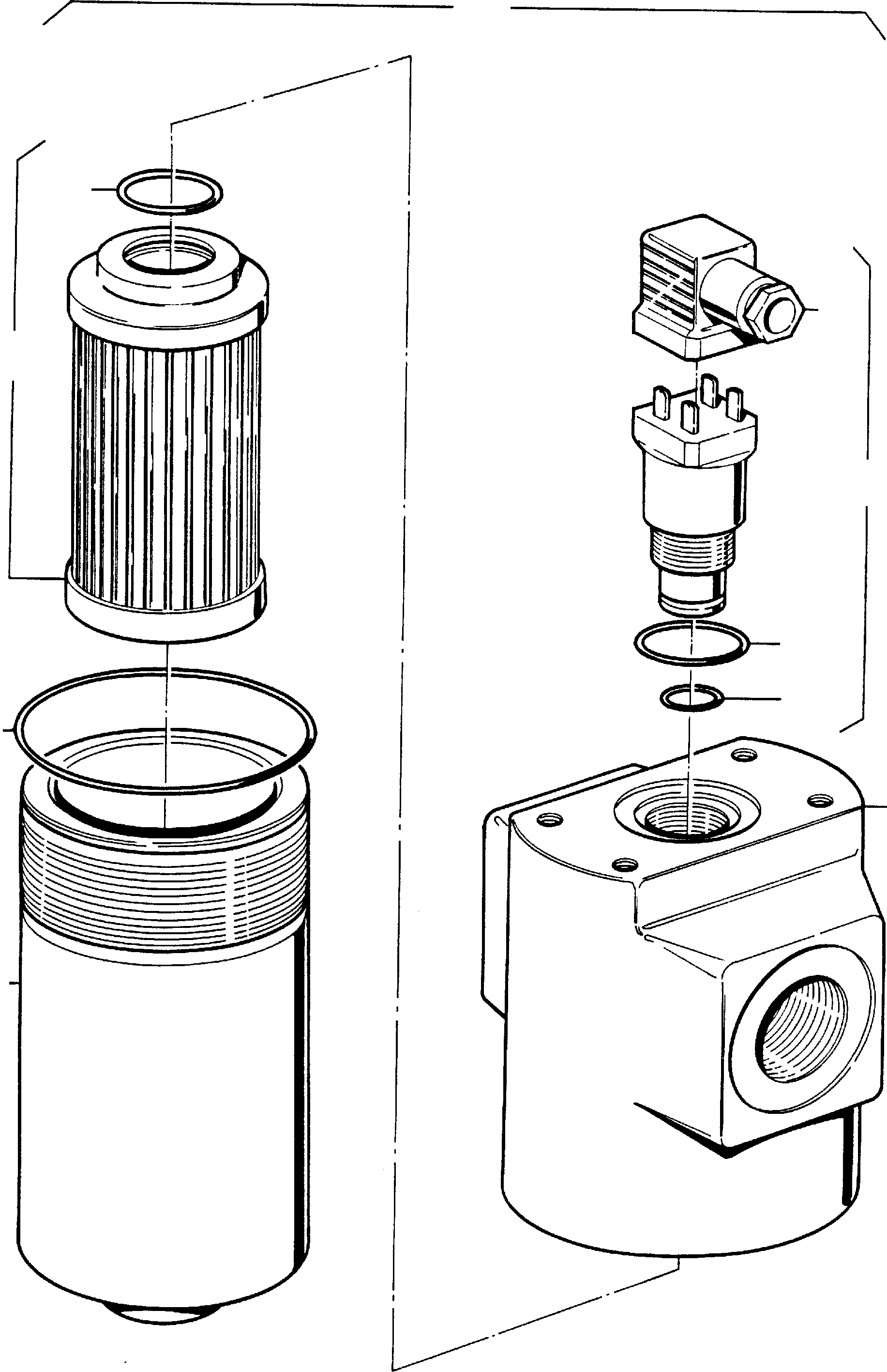 Filter, assy. 358 251 40 KOMATSU