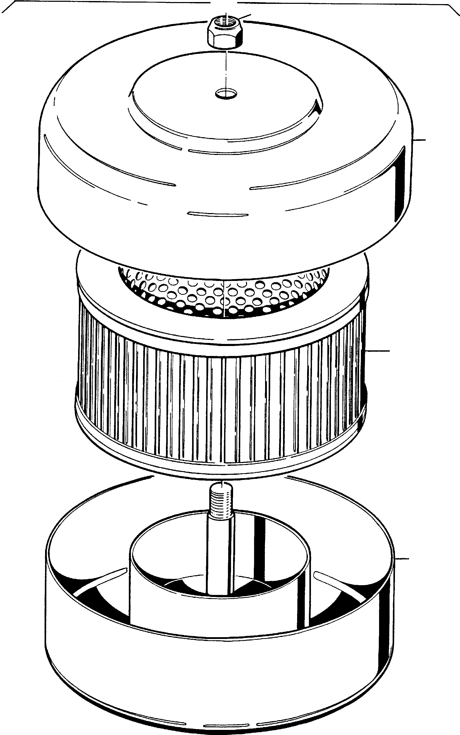 Element, aeration filter - oil tank 694 401 KOMATSU