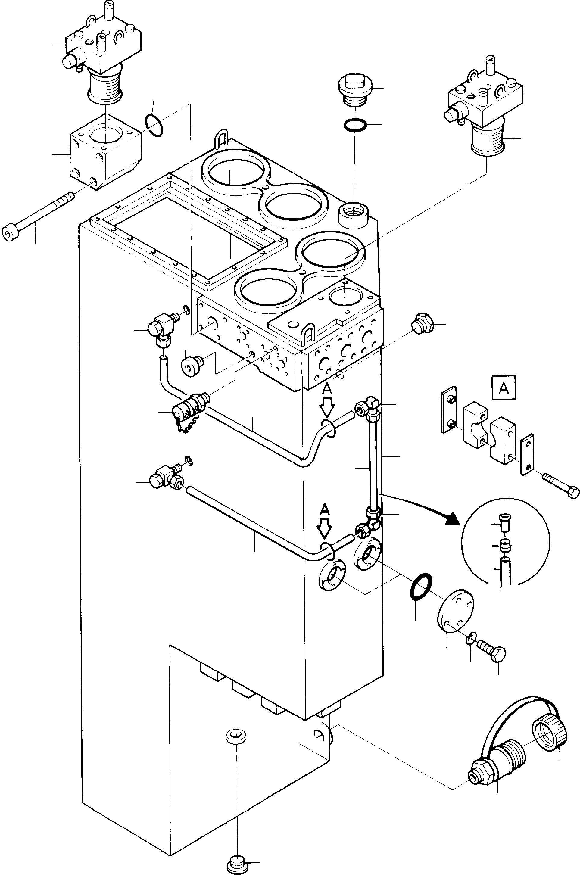 Main oil tank 355 034 40 KOMATSU