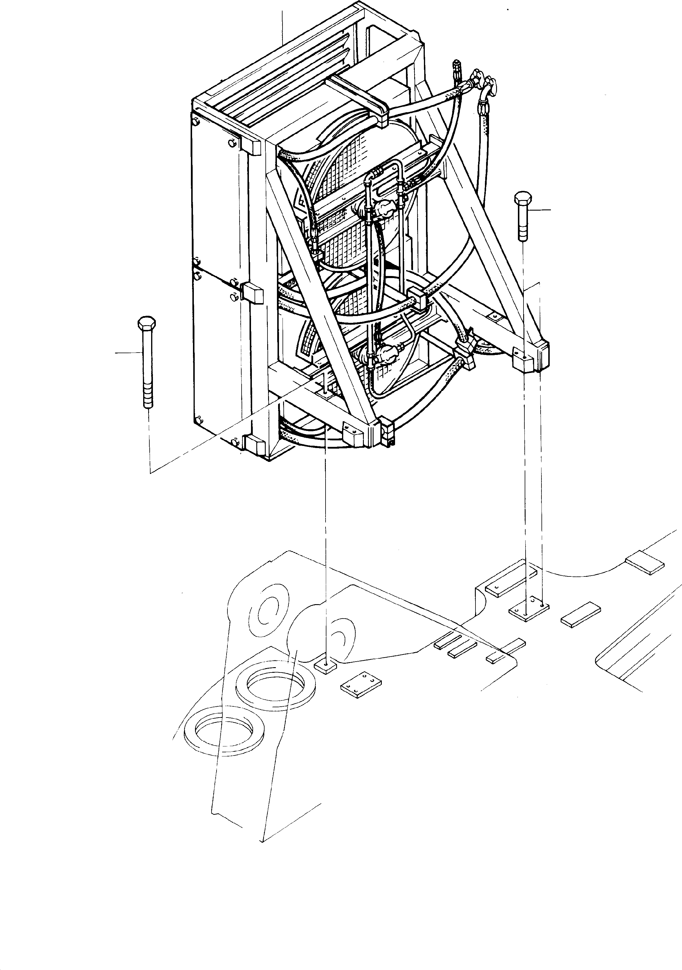 Oil cooler system 385 940 40 KOMATSU