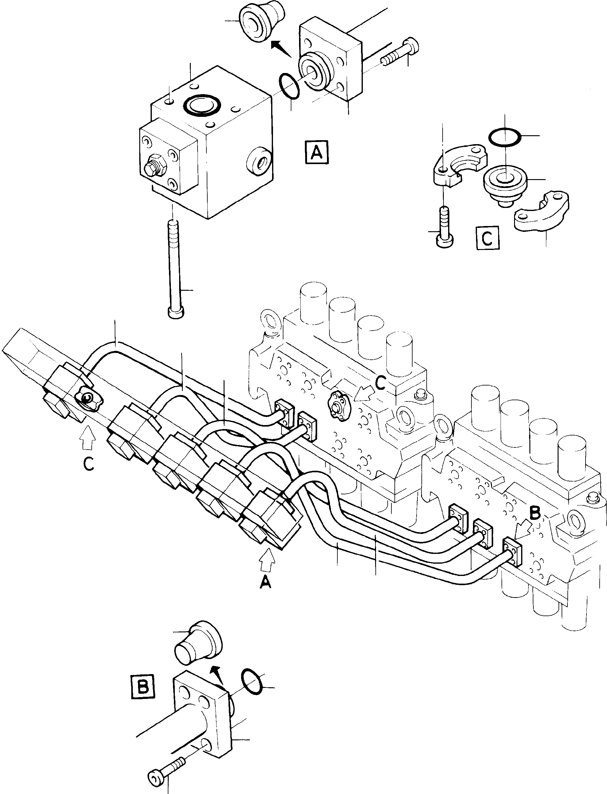 Труба в сборе ø 65 694 503 KOMATSU
