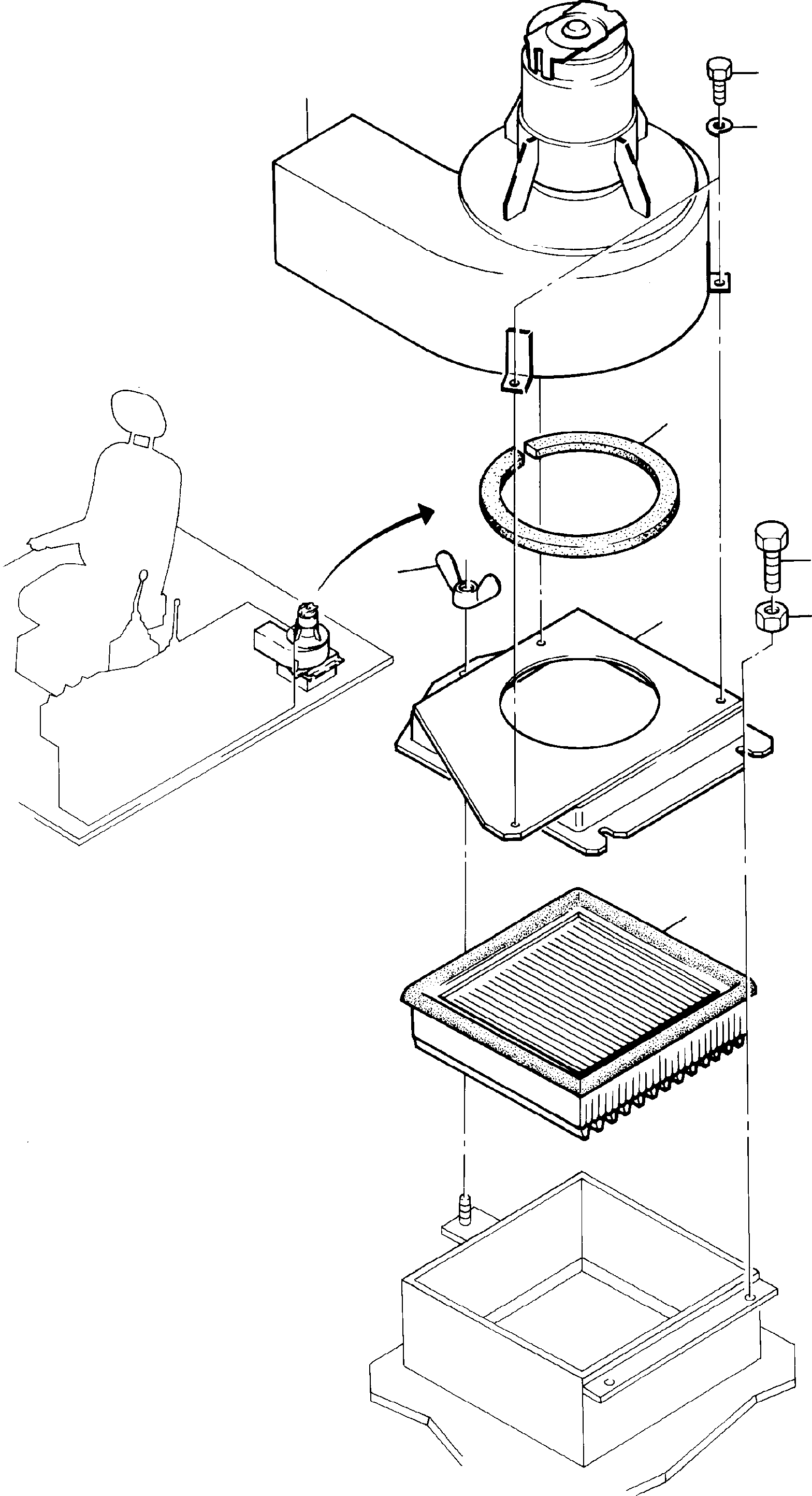 Fan housing 385 788 40 KOMATSU