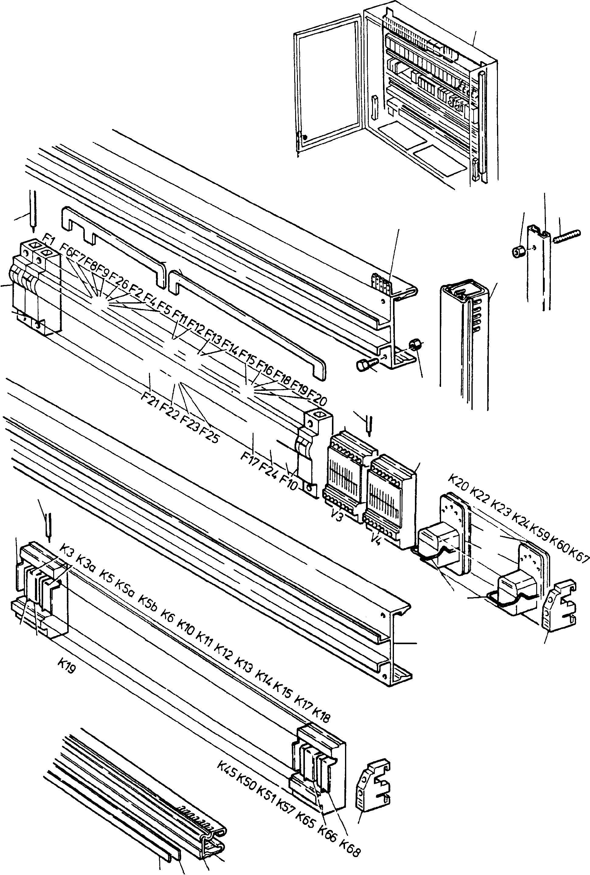 Sectional plate 358 267 40 KOMATSU