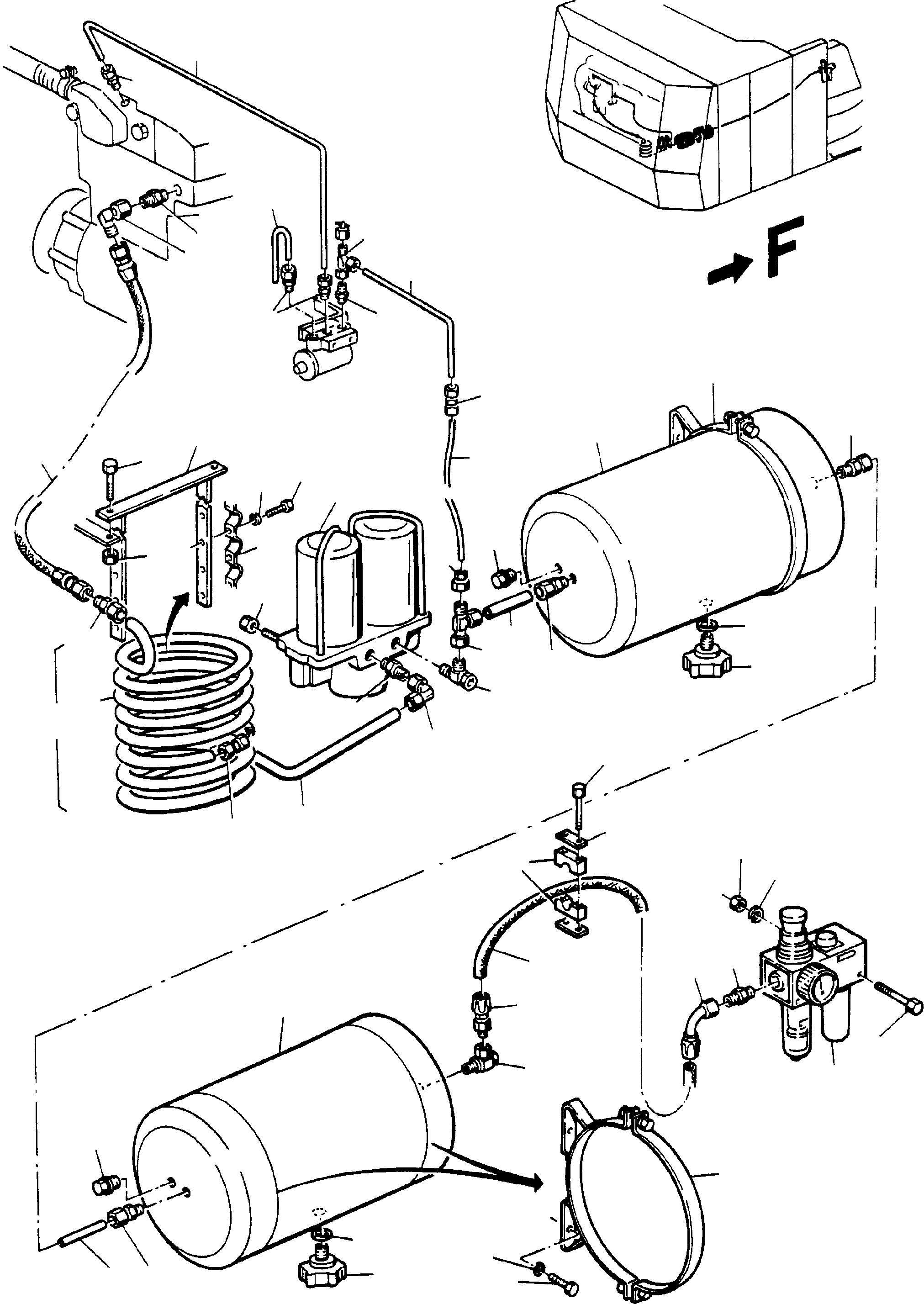 Cooling spiral, assy. 330 347 40 KOMATSU