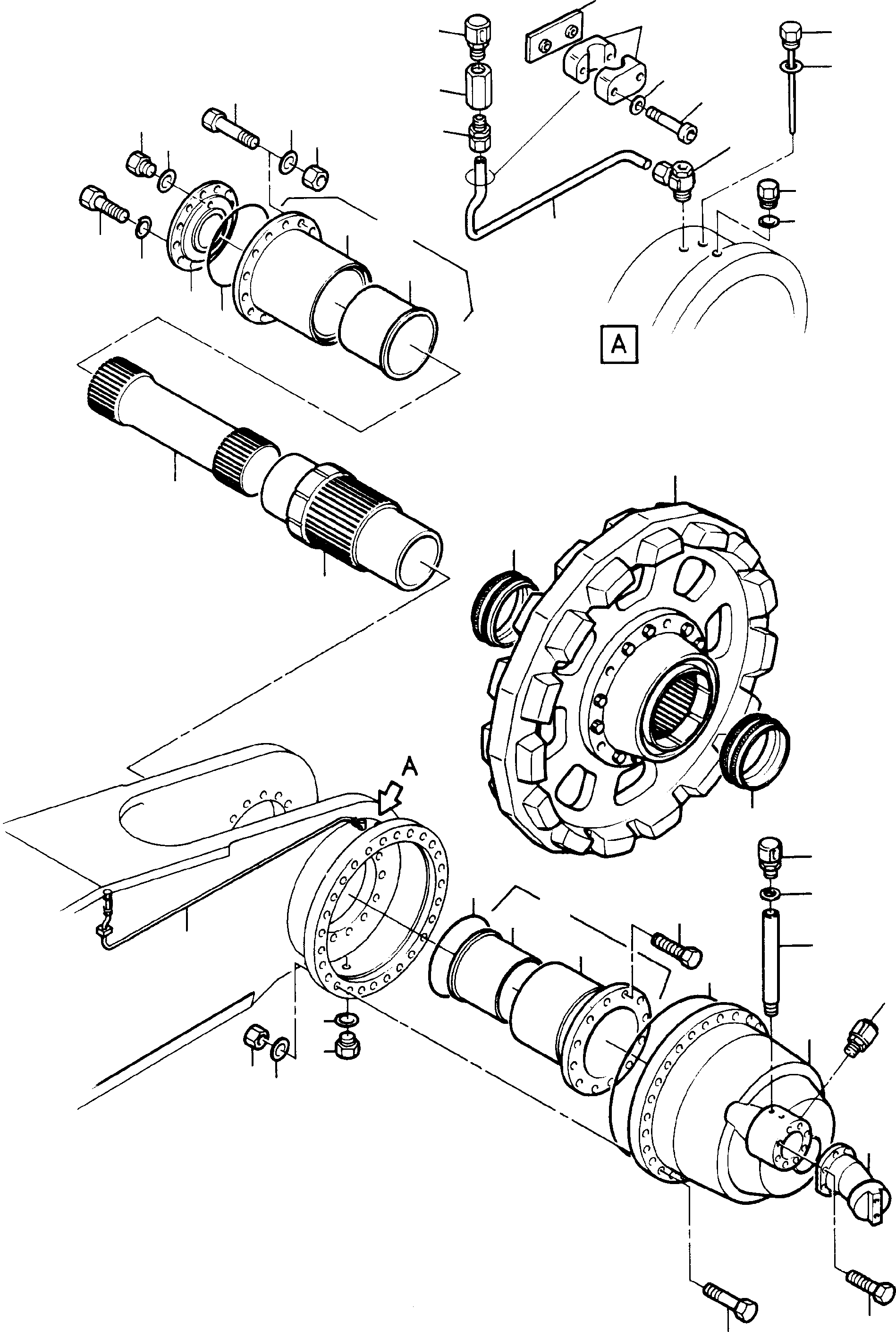 Flange bearing 361 032 40 KOMATSU