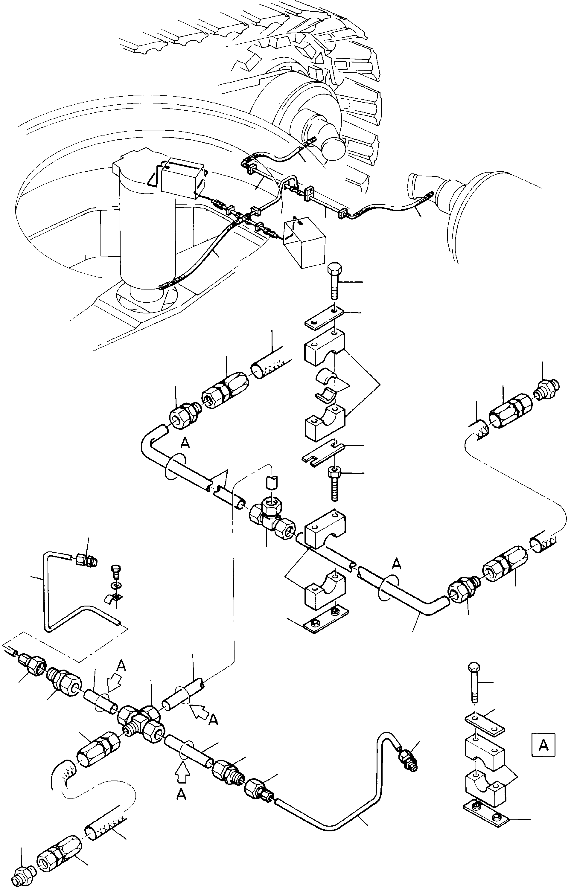 Pipe assy. Ø 28 404 962 40 KOMATSU