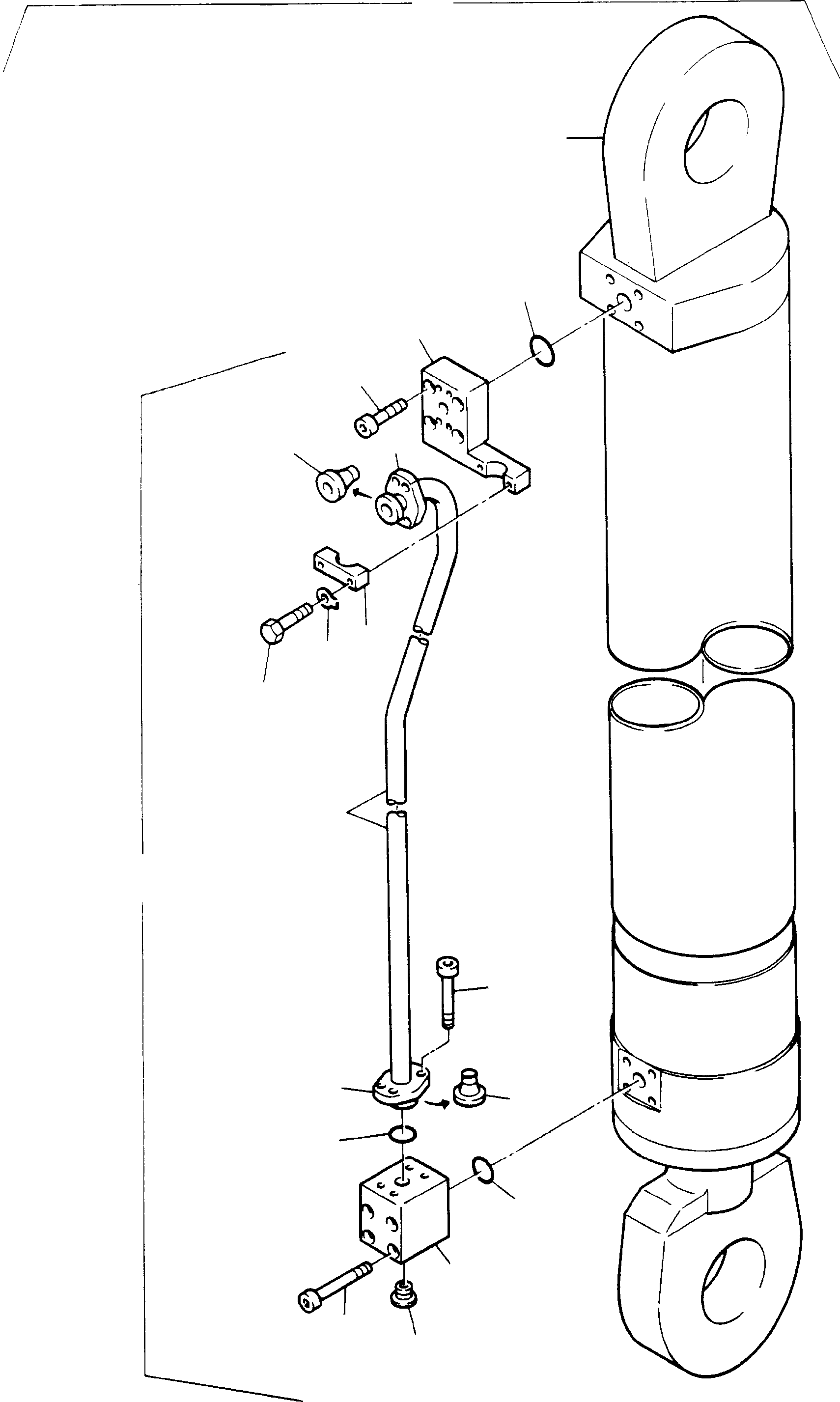 Pipe, assy. Ø 50 694 840 KOMATSU