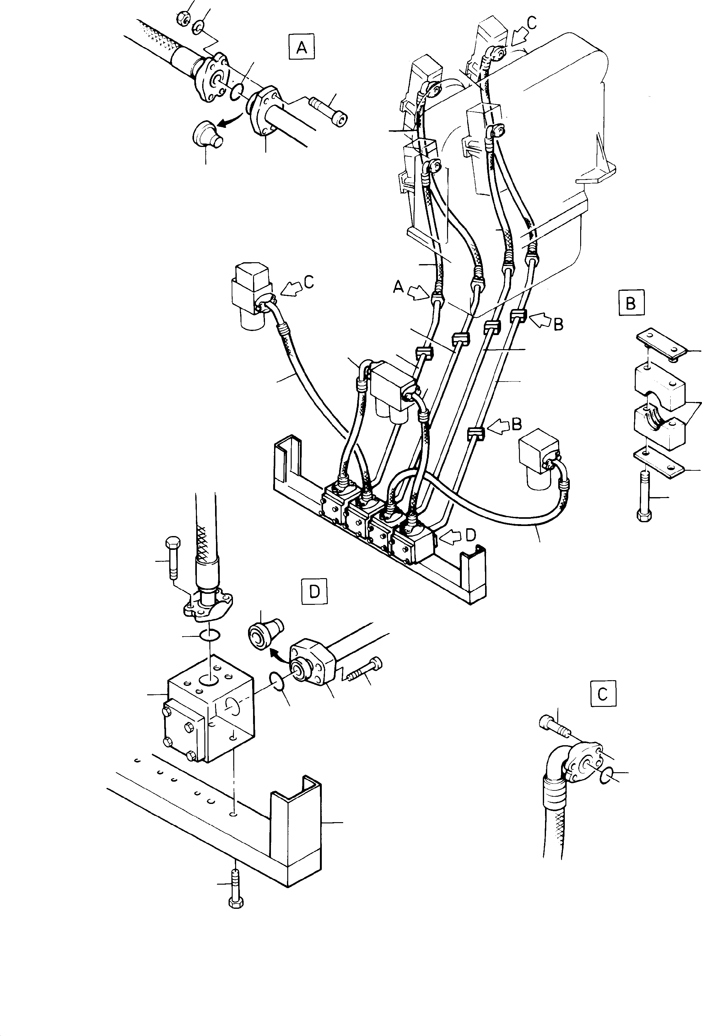 Valve support 449 182 40 KOMATSU