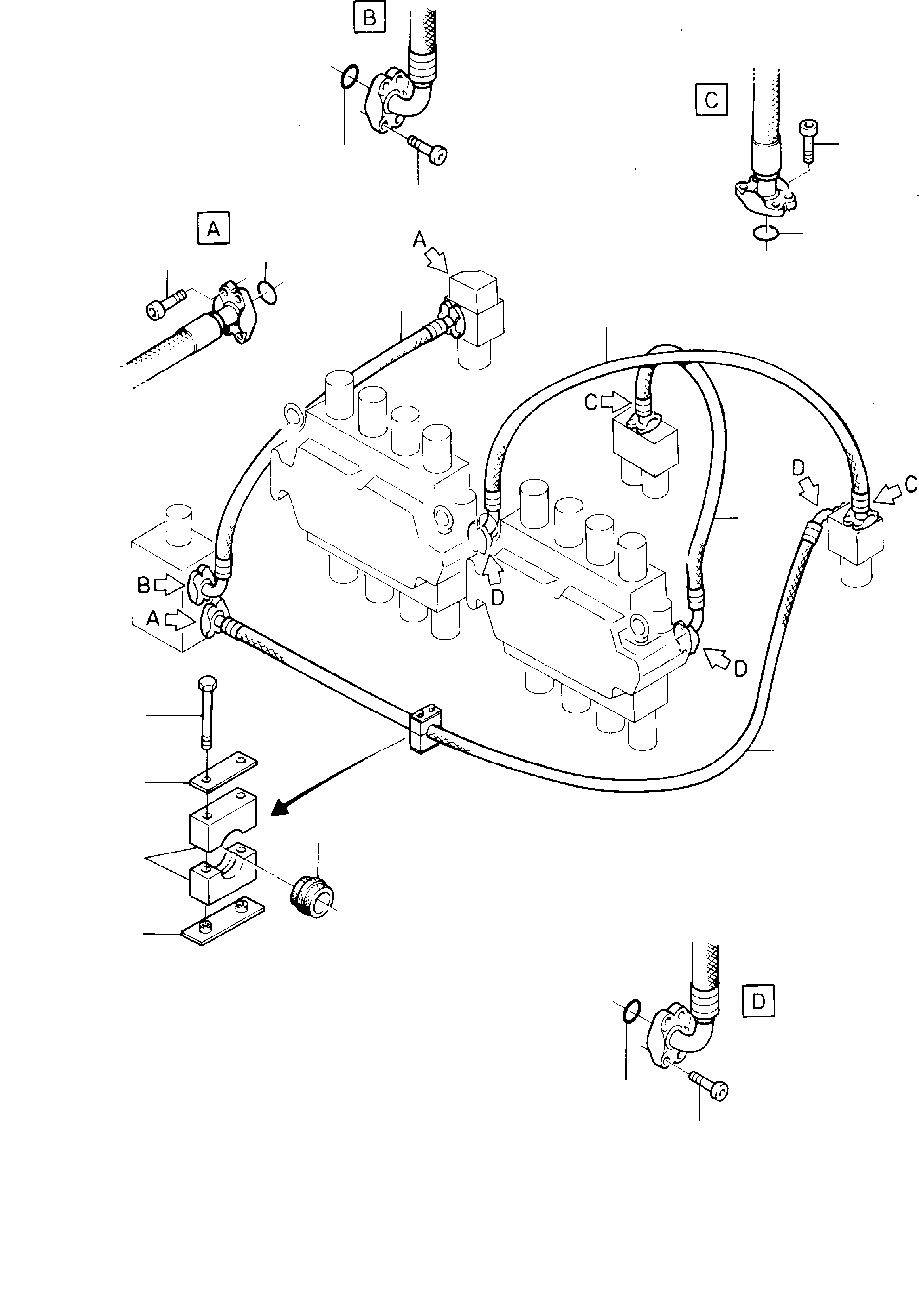 Hose, assy. DN 40x2670 lg. 414 490 40 KOMATSU
