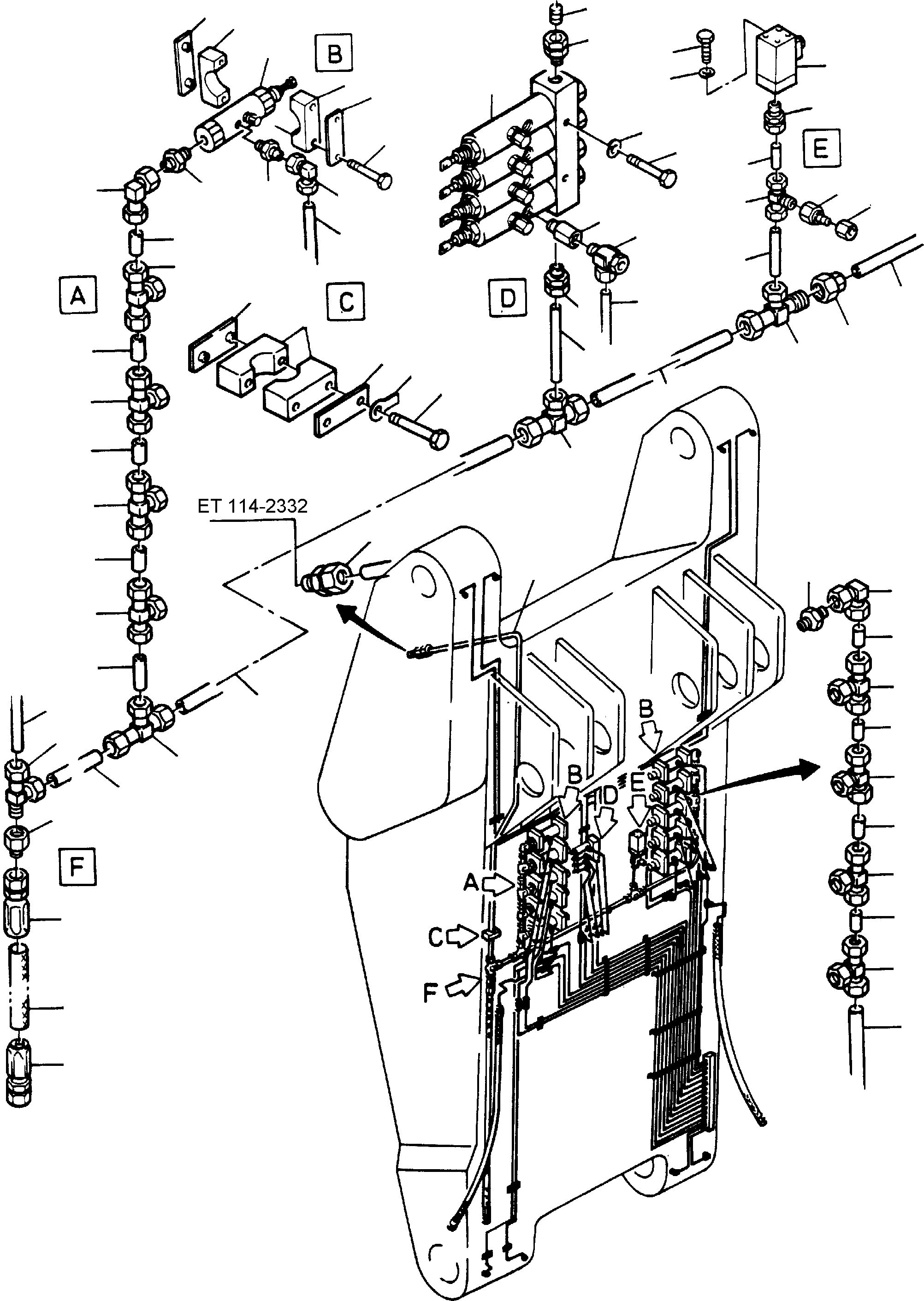 Труба в сборе ø 25 467 903 40 KOMATSU