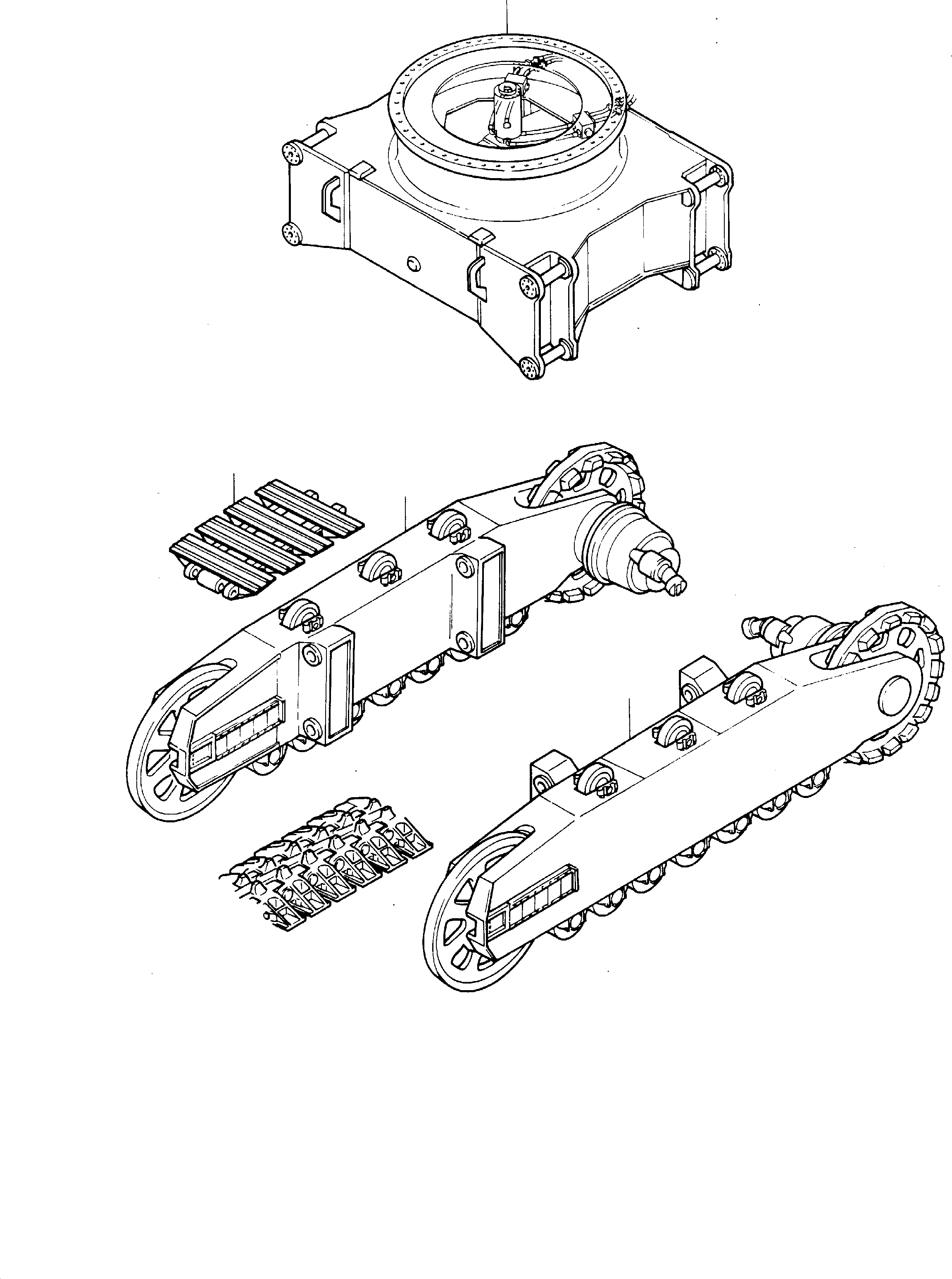 Side frame assy., r.h. 448 850 40 KOMATSU